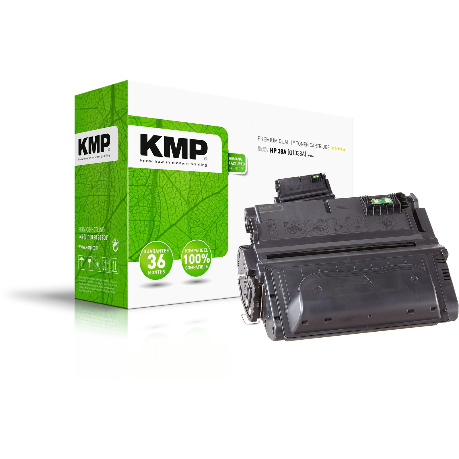 KMP H-T54 kompatibilní toner HP 38A (Q1338A), černý