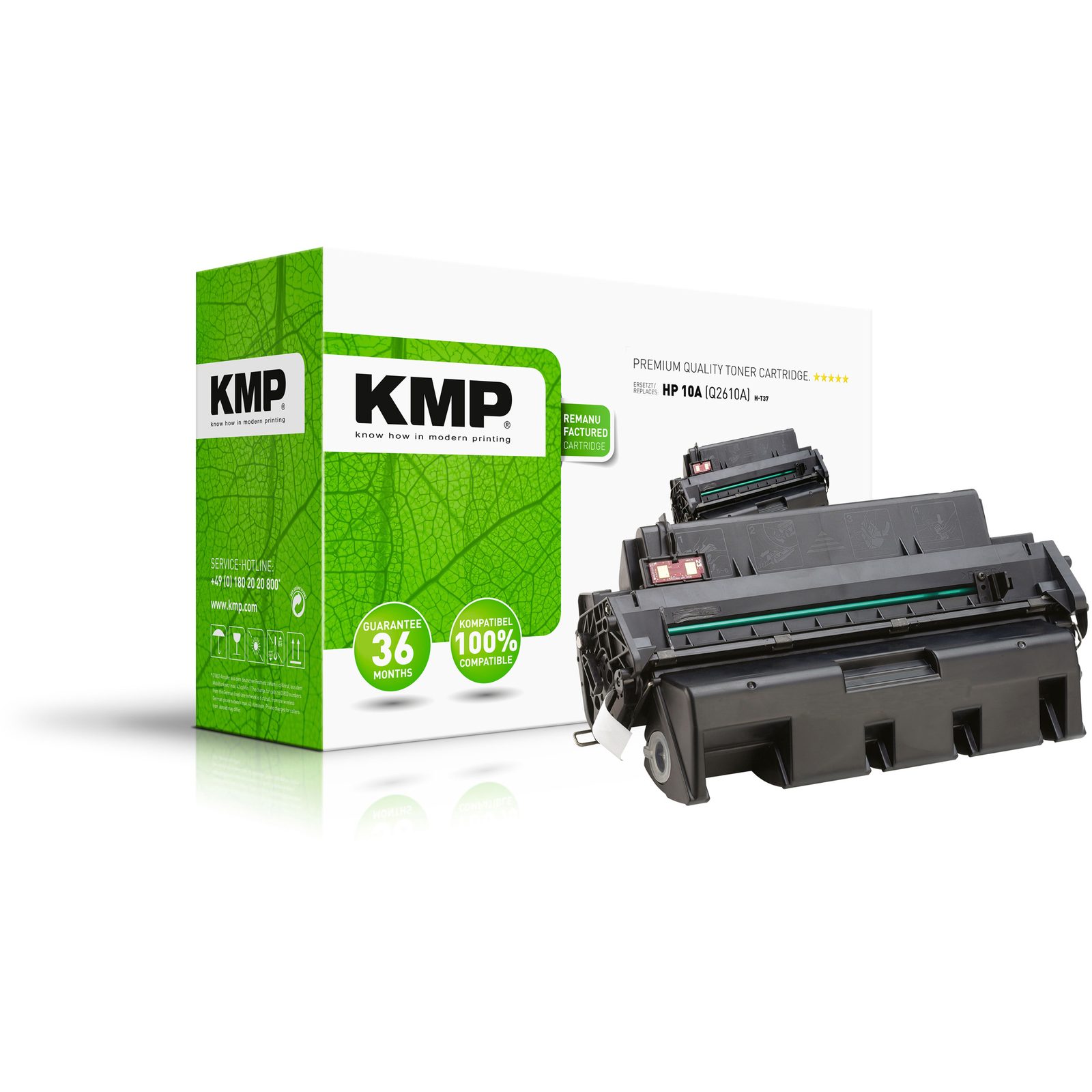 KMP H-T37 kompatibilní toner HP 10A (Q2610A), černý