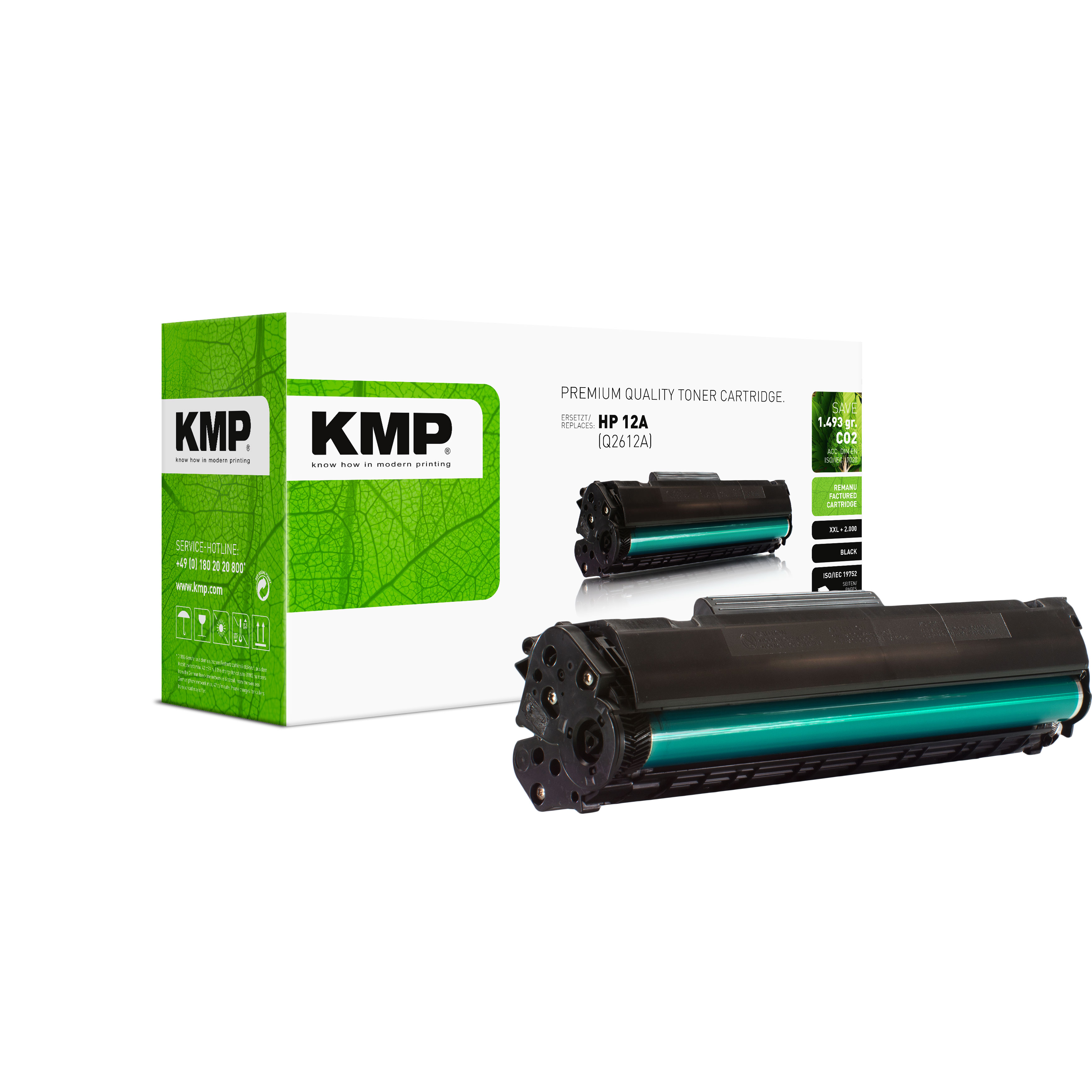 KMP H-T117 kompatibilní toner HP 12A (Q2612A), černý
