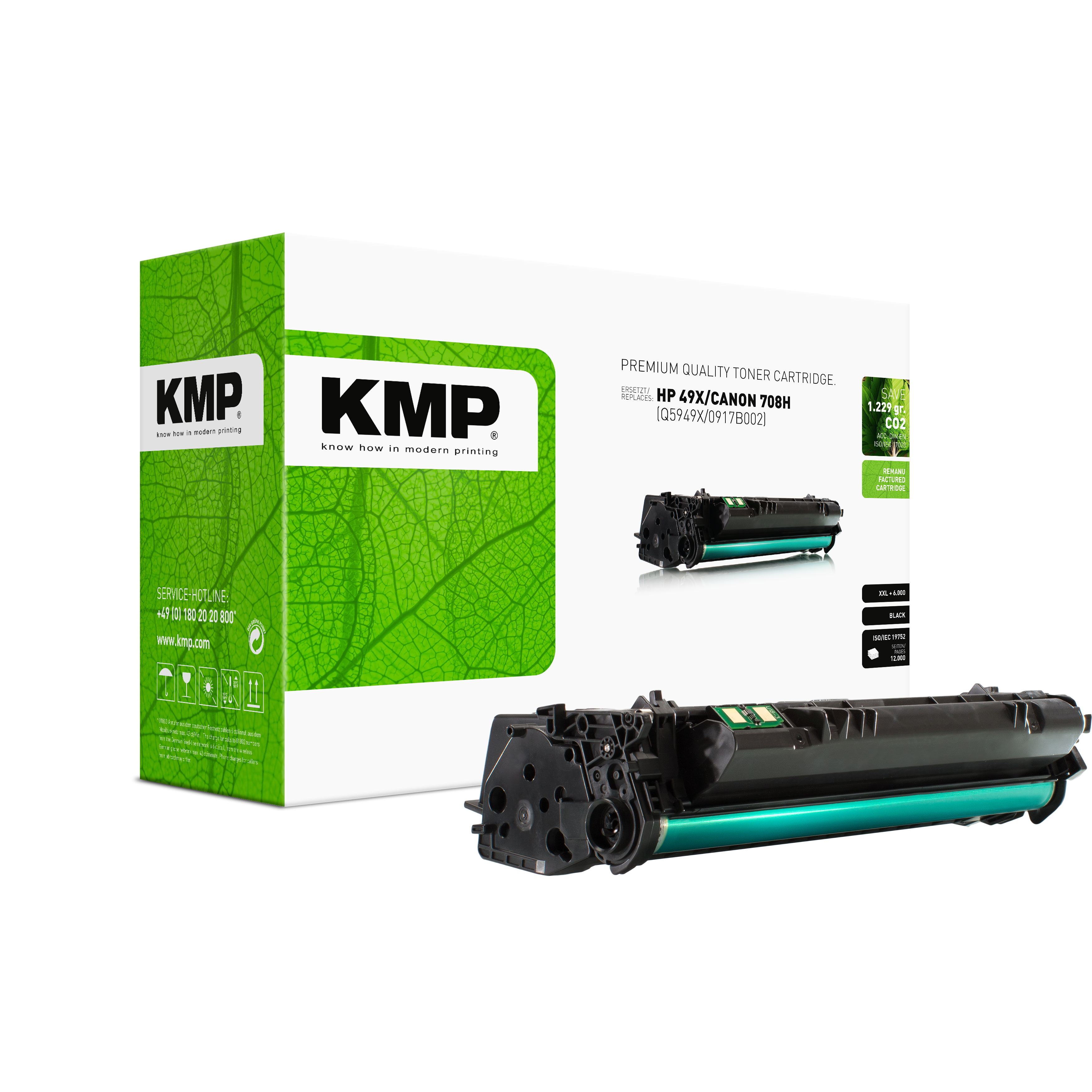 KMP H-T80 kompatibilní toner HP 49X (Q5949X), černý