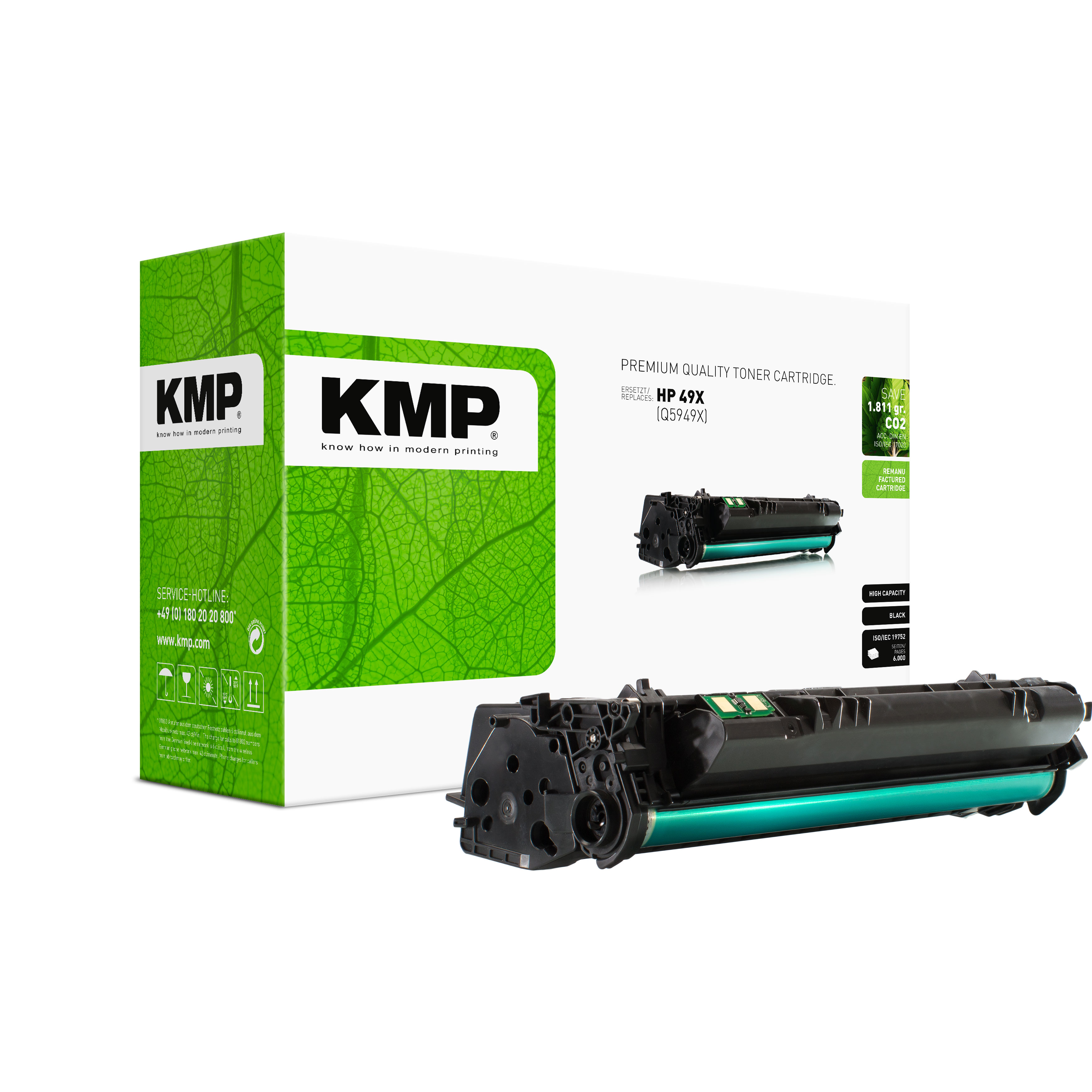 KMP H-T71 kompatibilní toner HP 49X (Q5949X), černý
