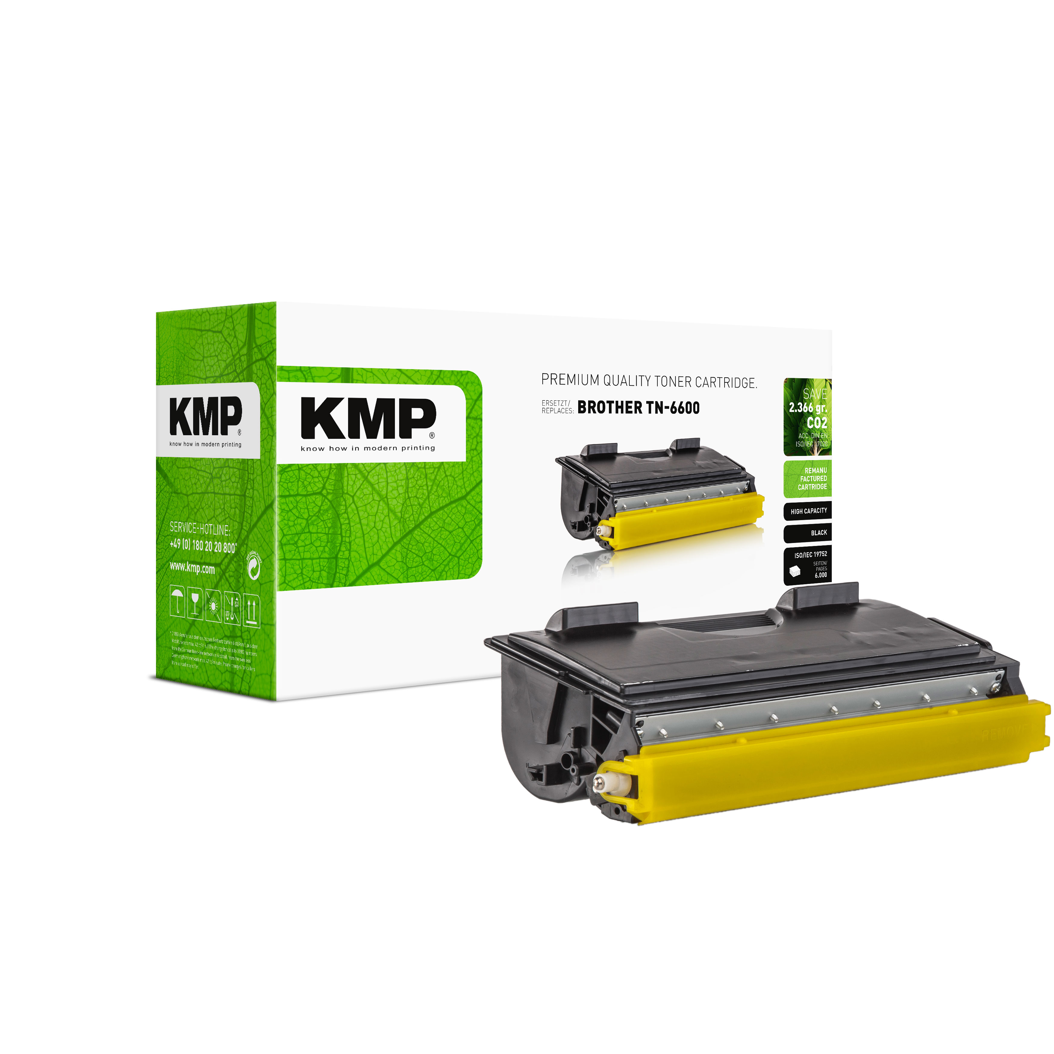 KMP B-T1 kompatibilní toner Brother TN6600, černý