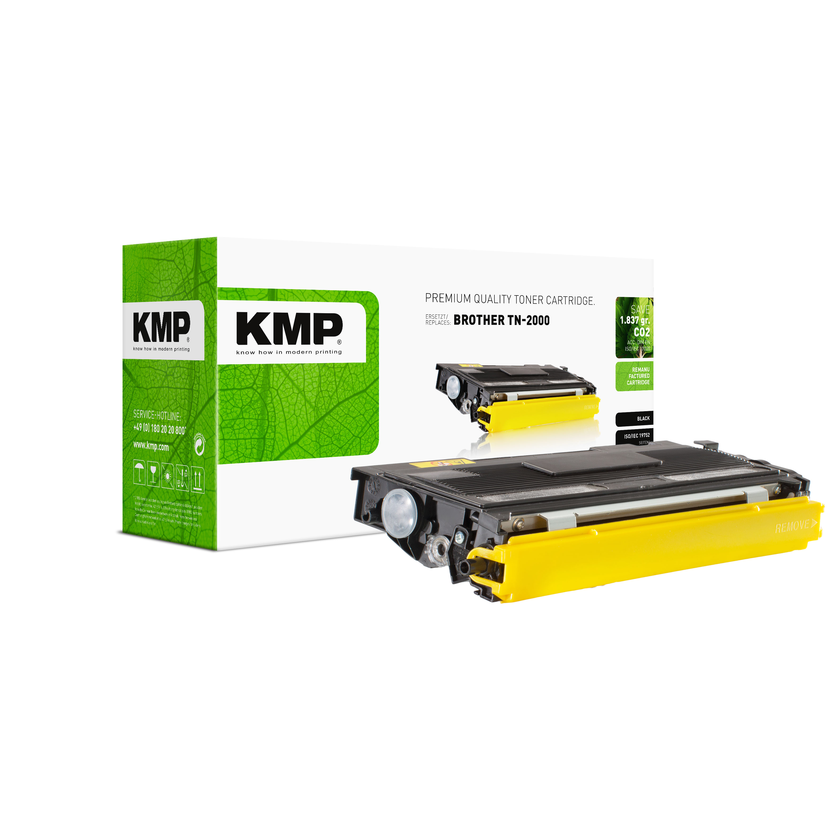 KMP B-T10 kompatibilní toner Brother TN2000, černý