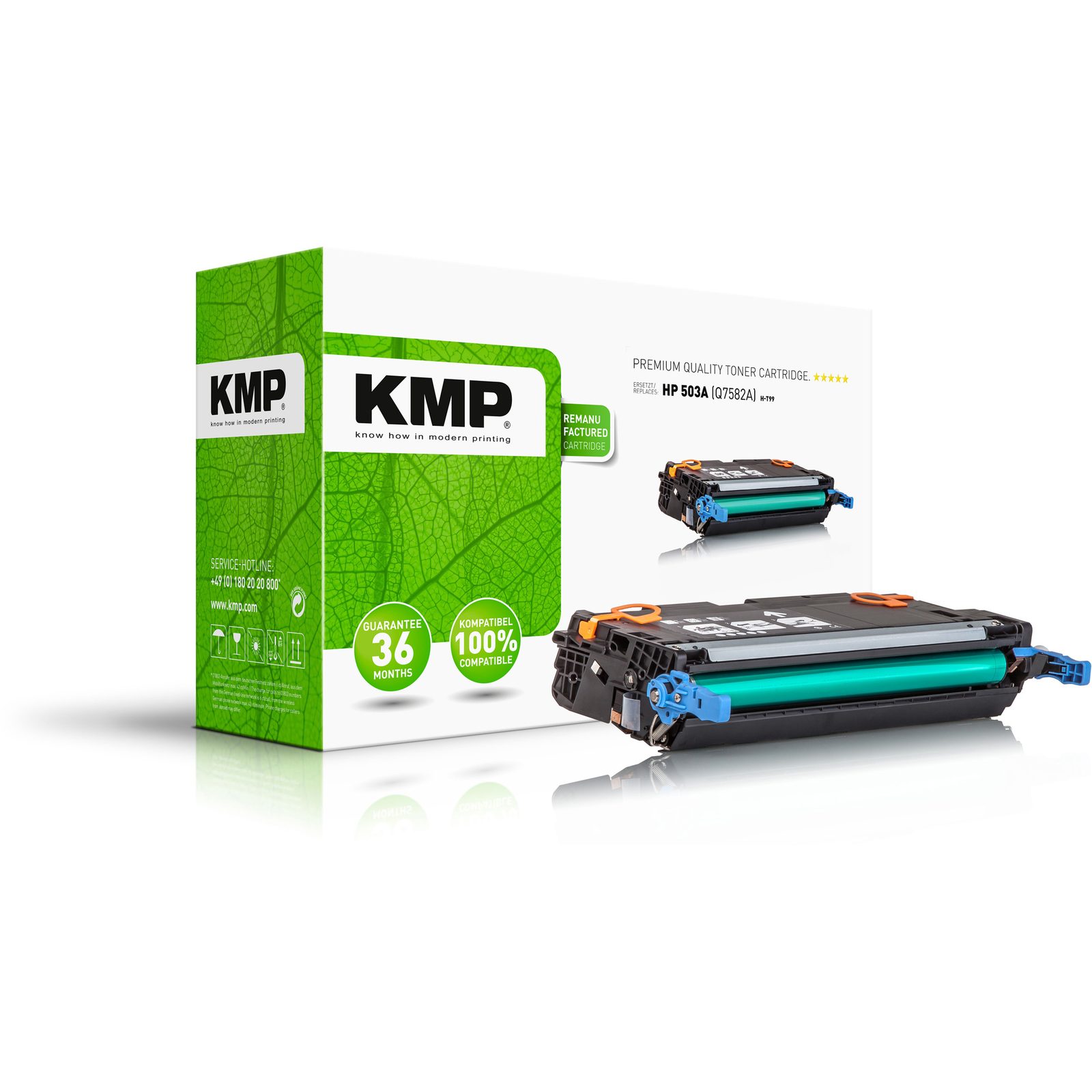 KMP H-T99 kompatibilní toner HP 503A (Q7582A), žlutý