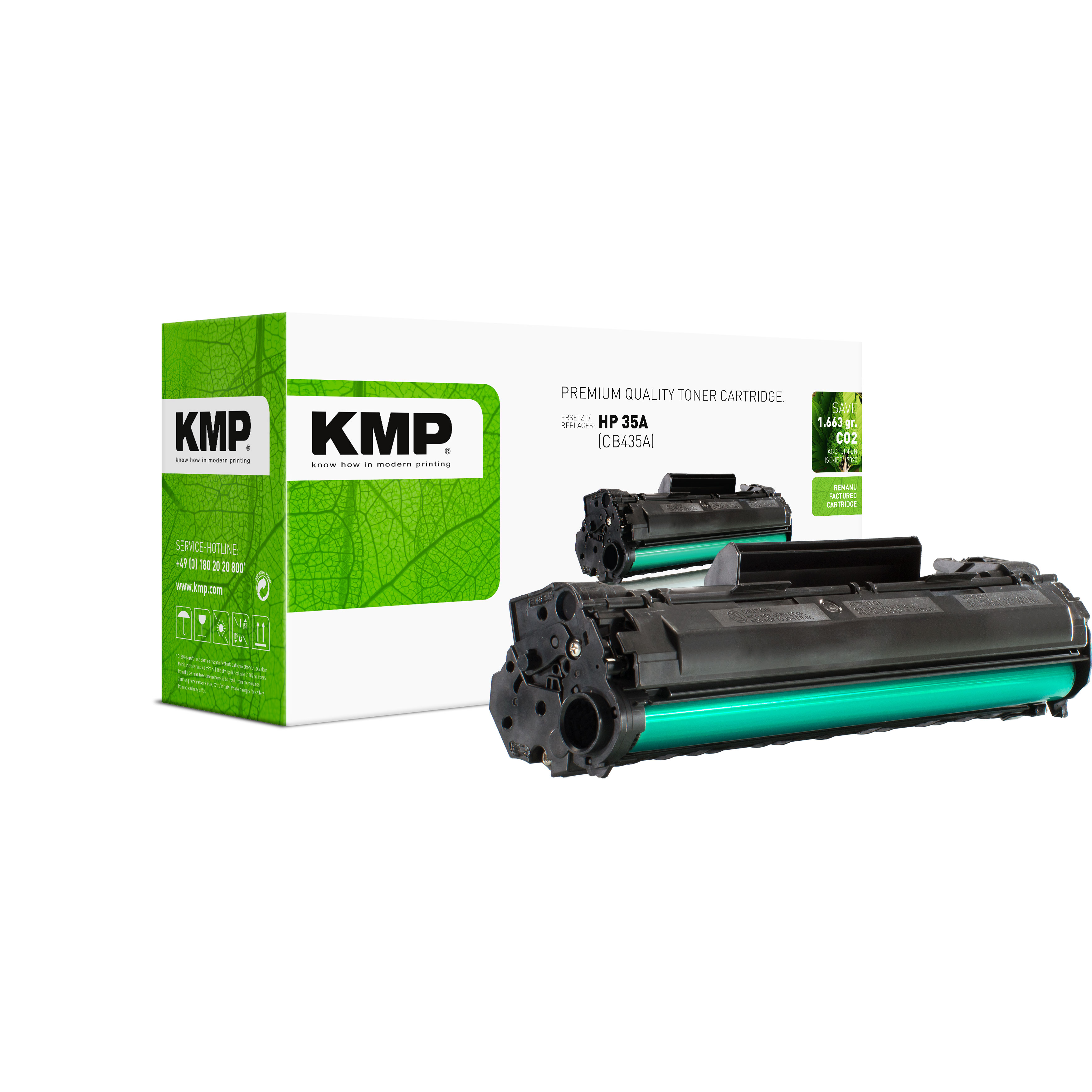 KMP H-T100 kompatibilní toner HP 35A (CB435A), černý