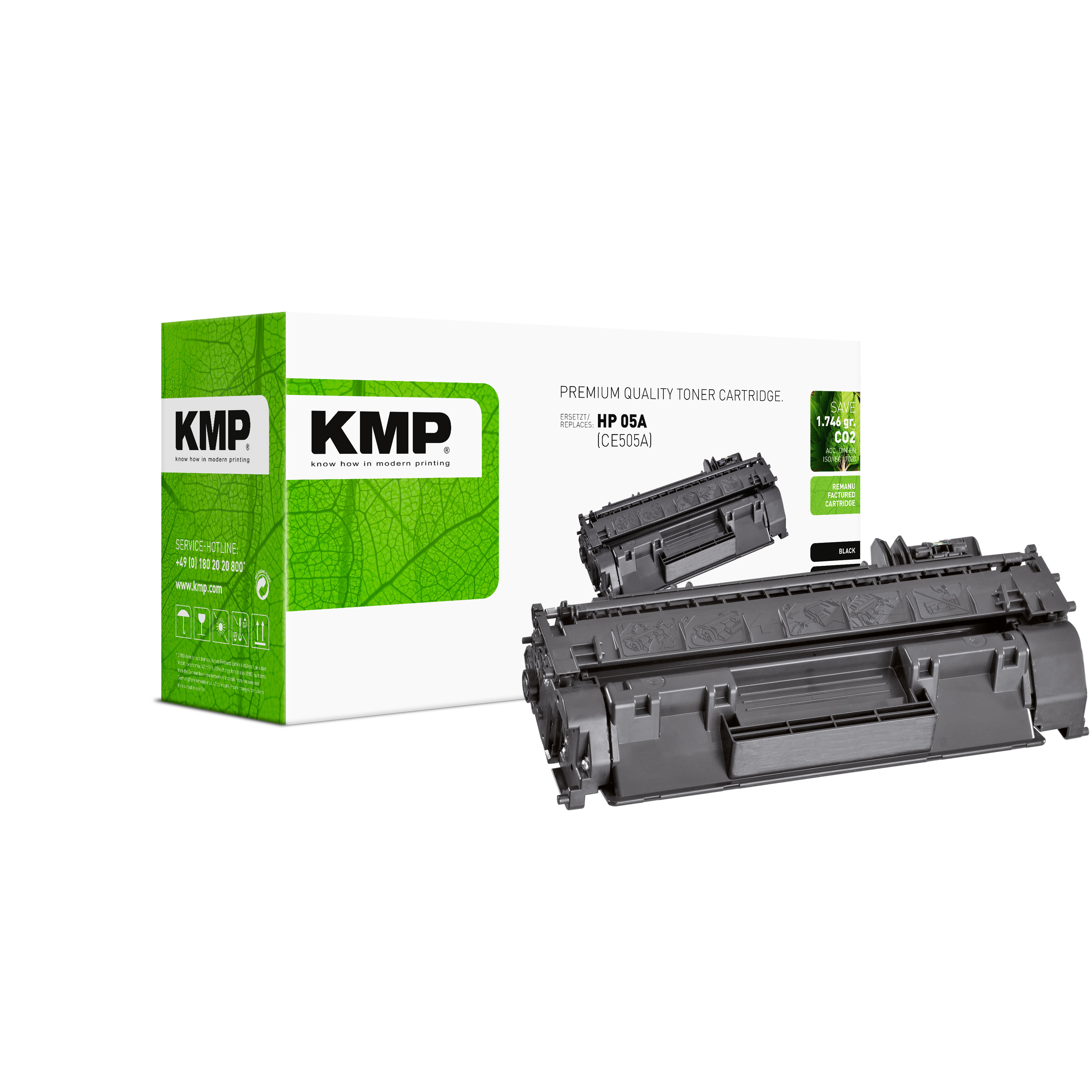 KMP H-T235 kompatibilní toner HP 05A (CE505A), černý