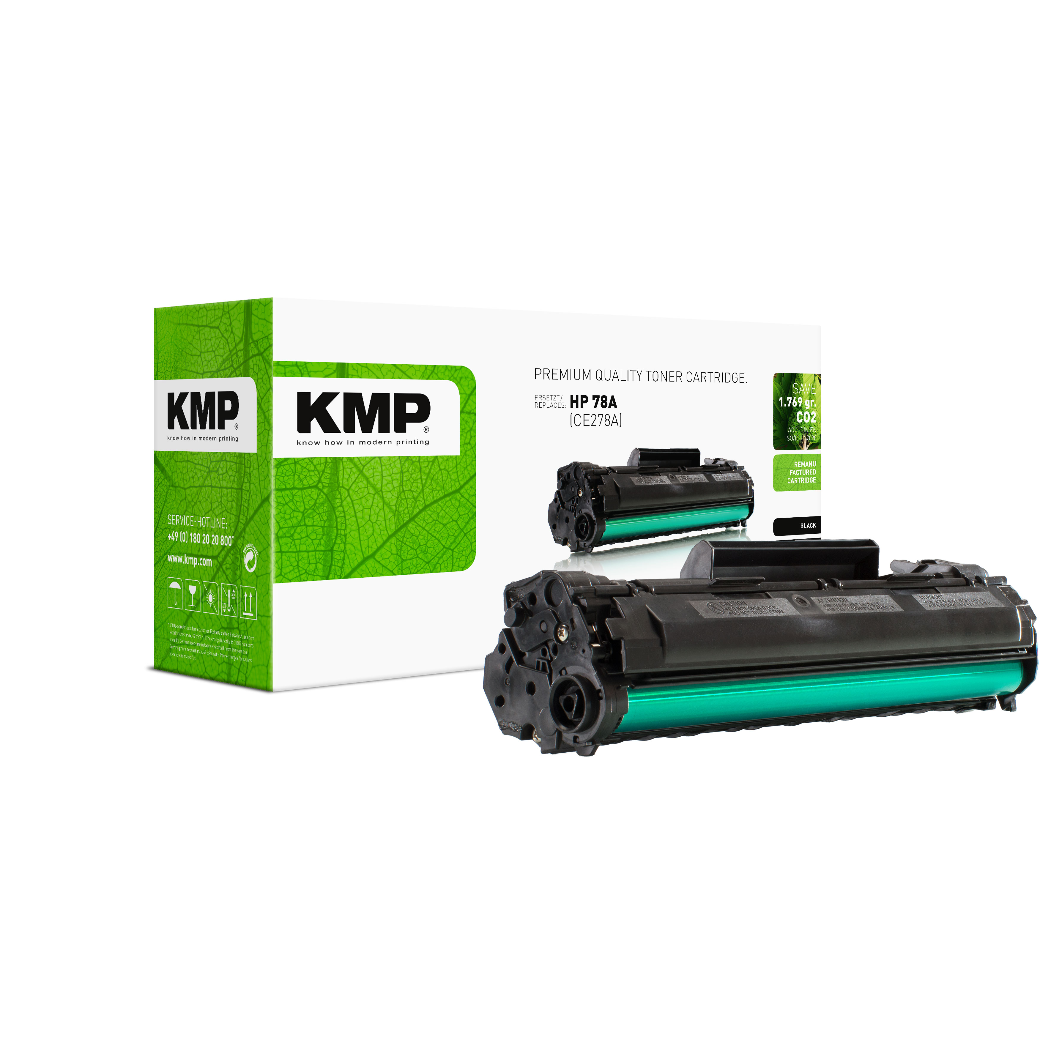 KMP H-T152 kompatibilní toner HP 78A (CE278A), černý