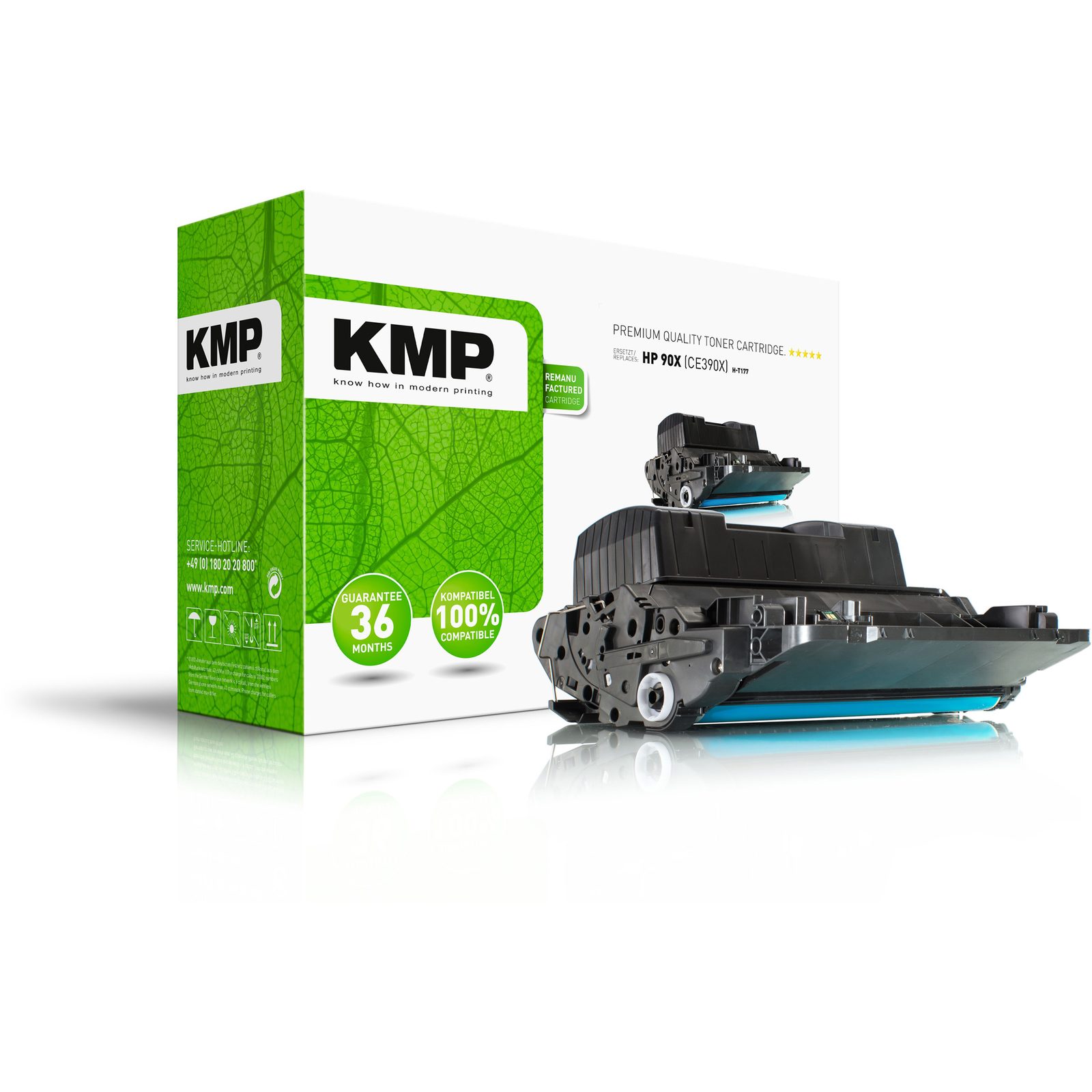 KMP H-T177 kompatibilní toner HP 90X (CE390X), černý