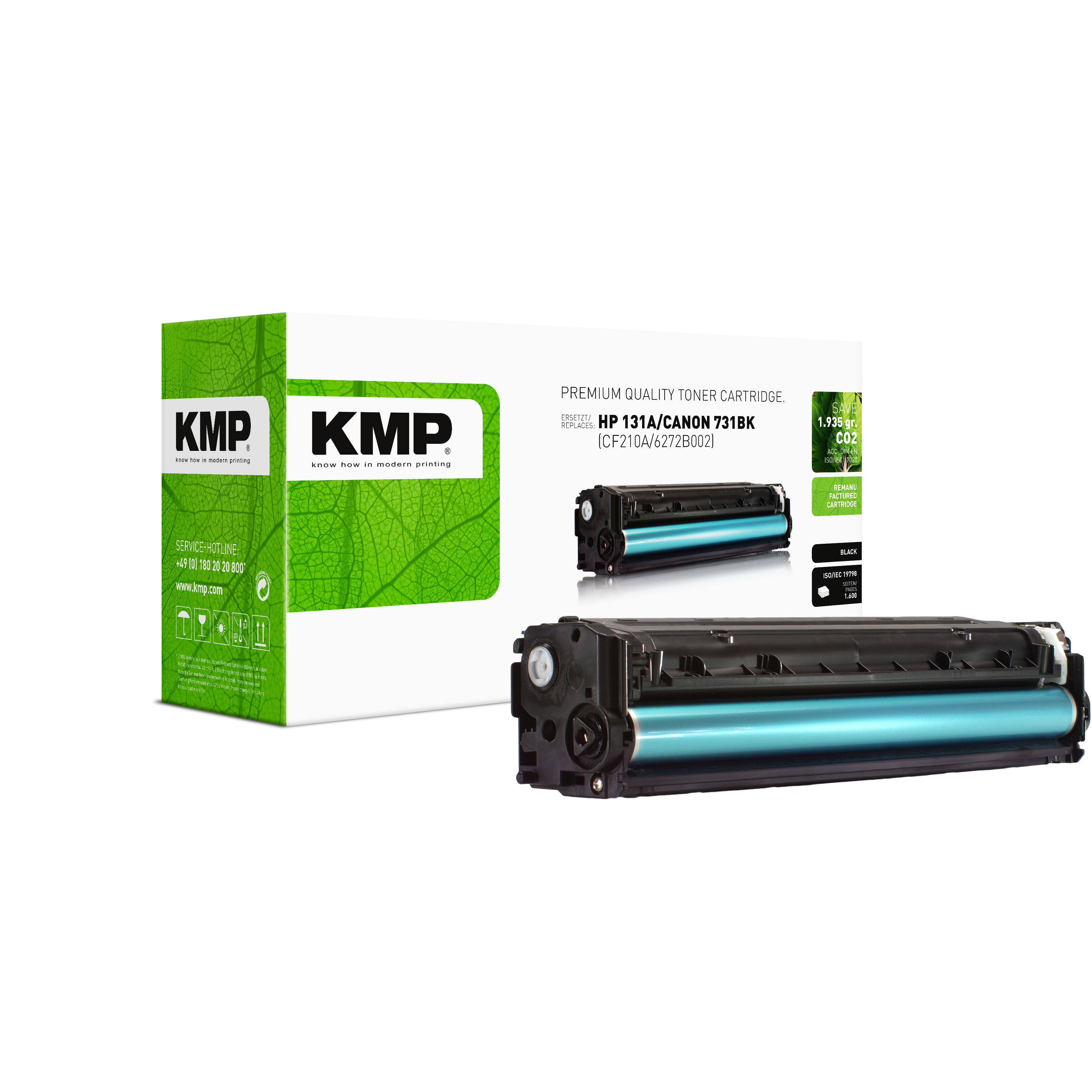 KMP H-T175 kompatibilní toner HP 131A (CF210A), černý