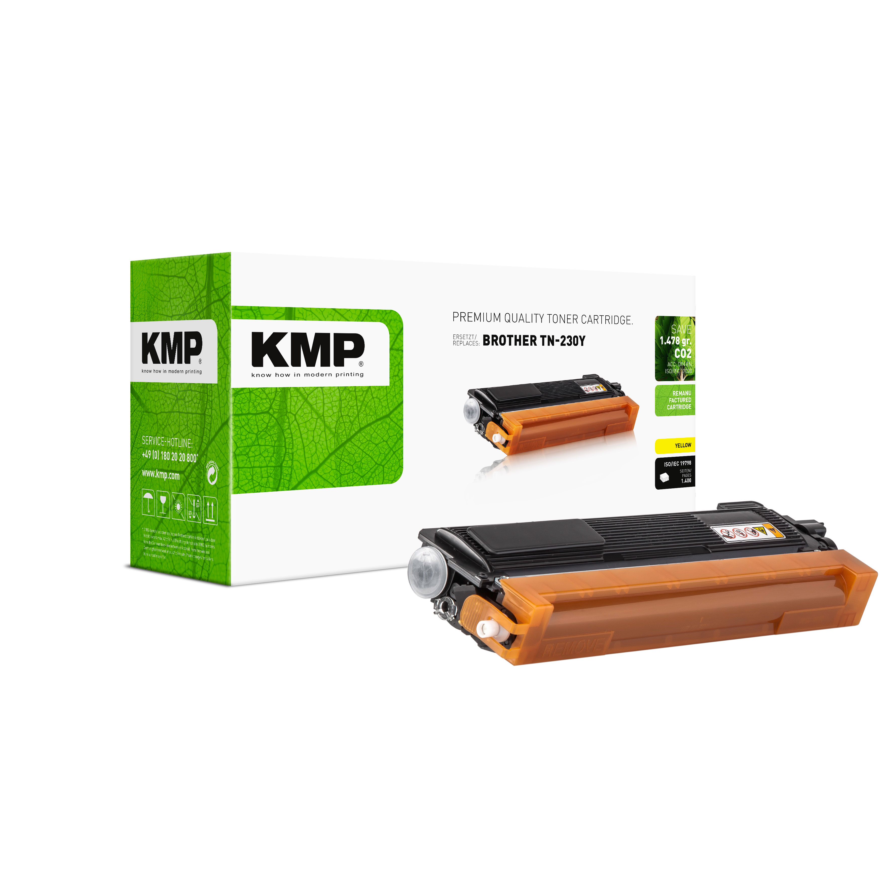 KMP B-T35 kompatibilní toner Brother TN230Y, žlutý