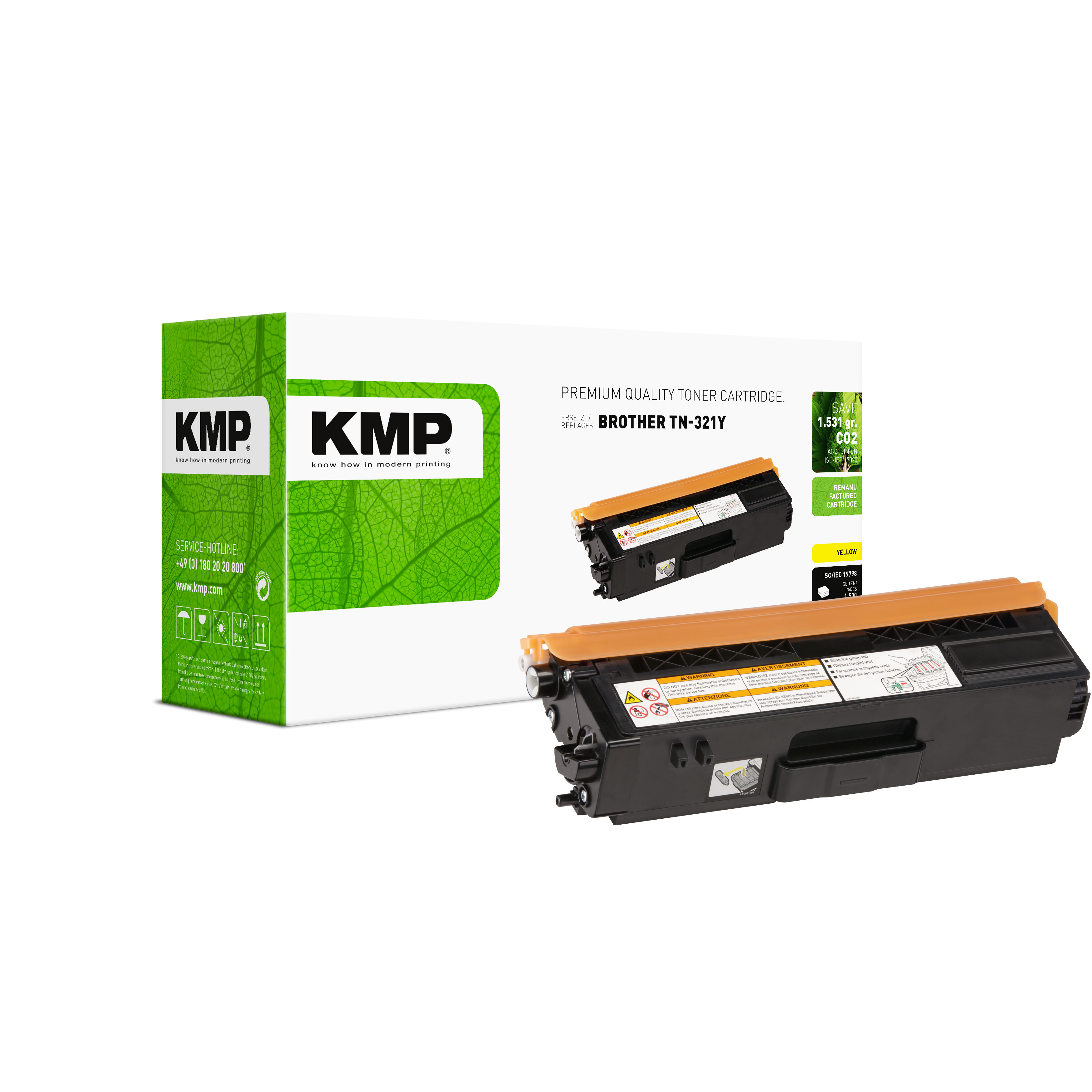KMP B-T93 kompatibilní toner Brother TN321Y, žlutý