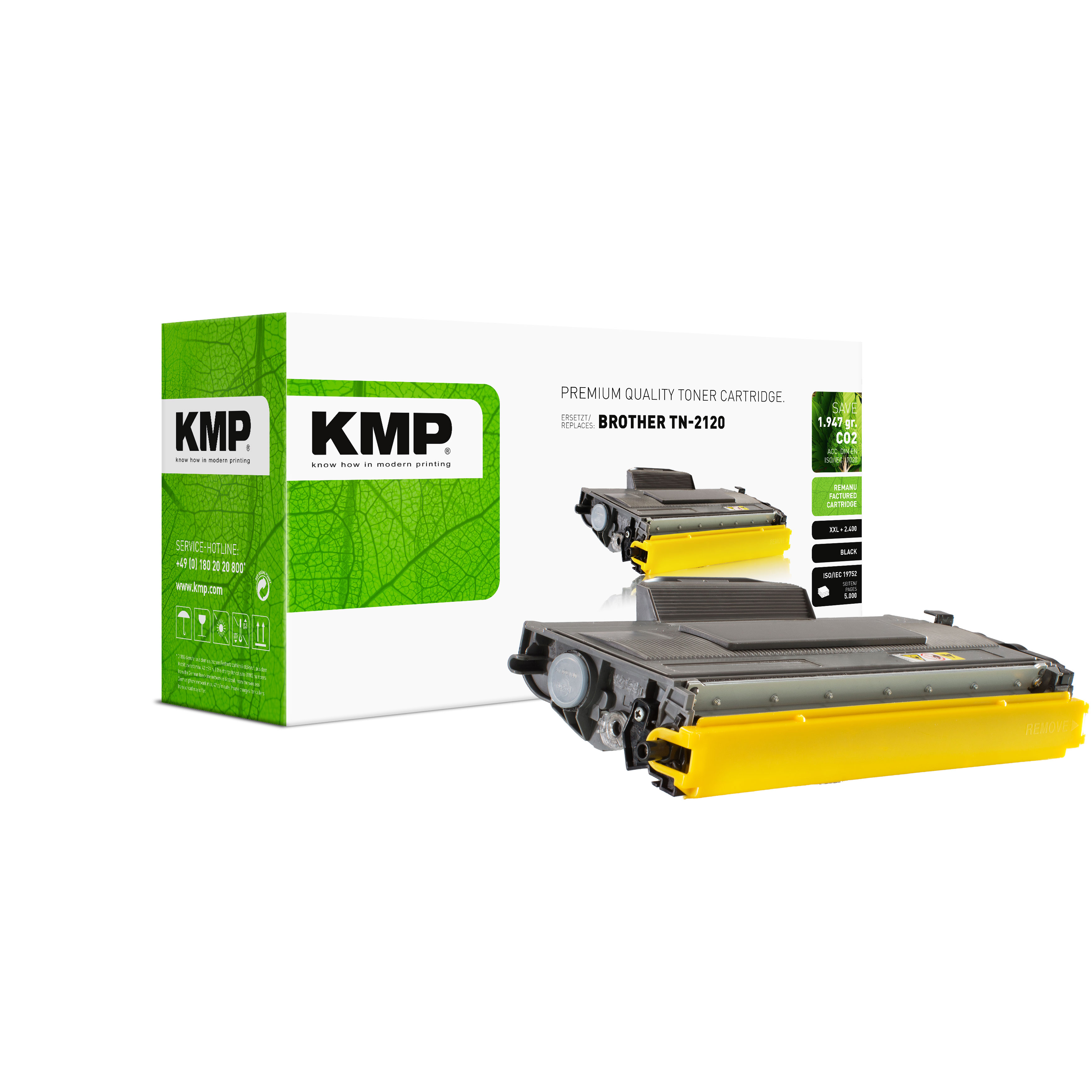 KMP B-T22 kompatibilní toner Brother TN2120X, černý