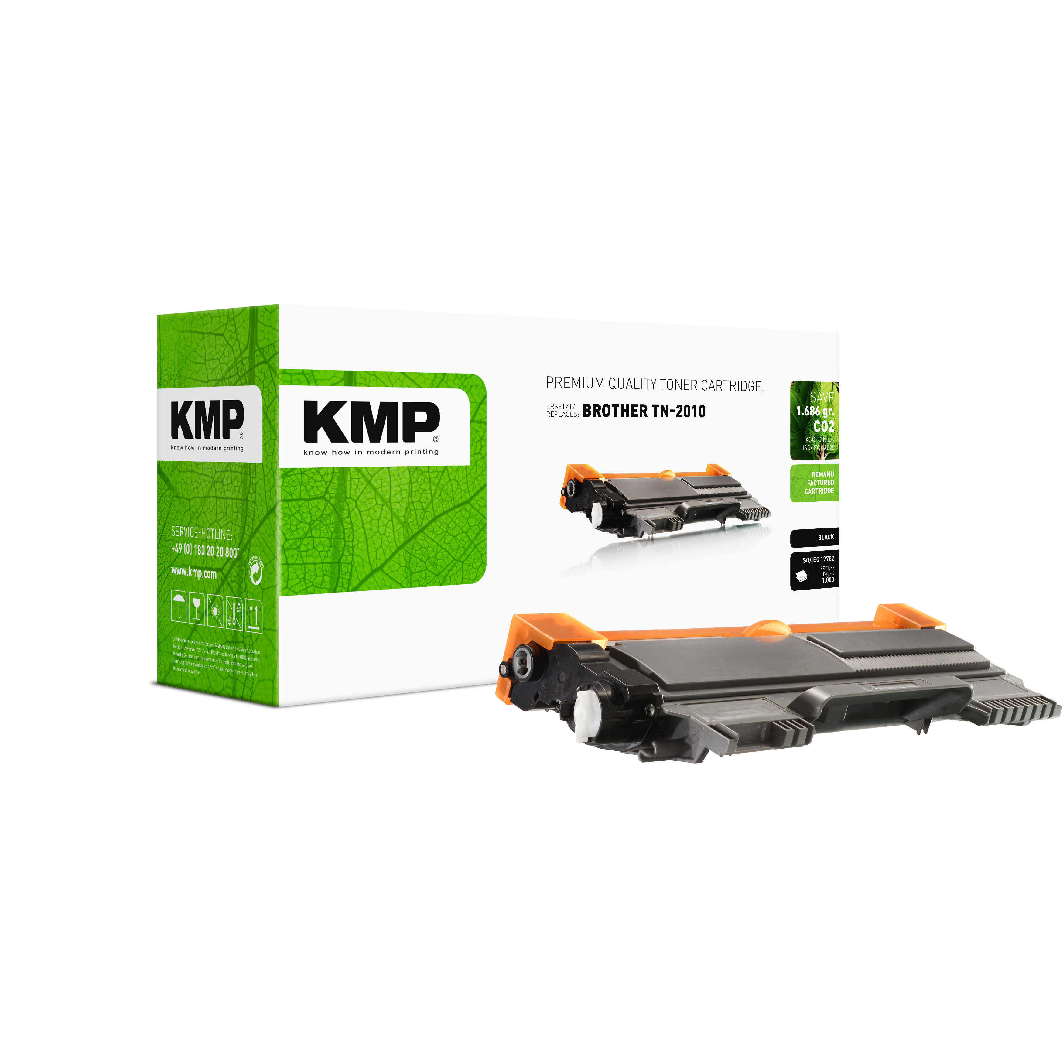KMP B-T73 kompatibilní toner Brother TN2010, černý