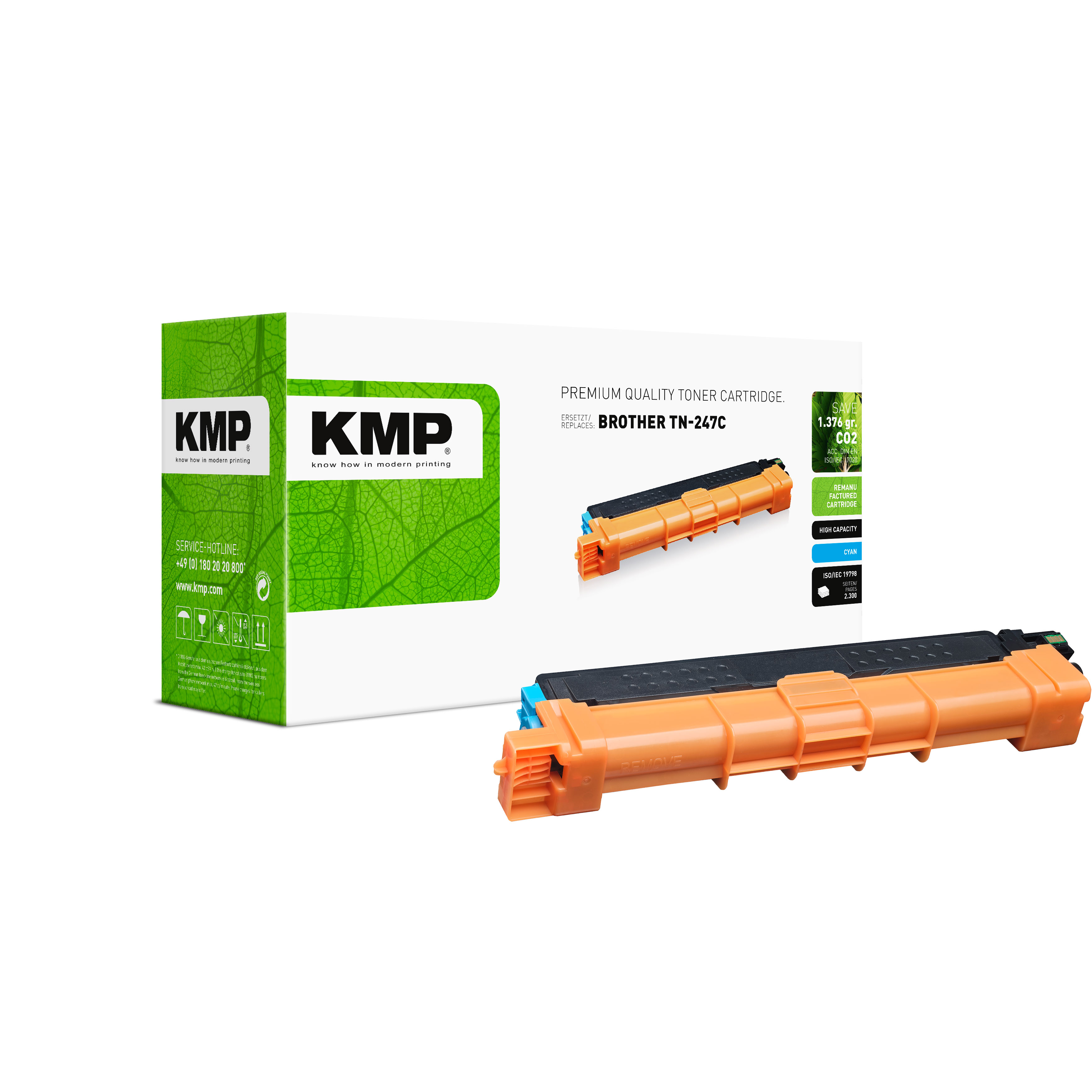 KMP B-T110X kompatibilní toner Brother TN-247C, azurový