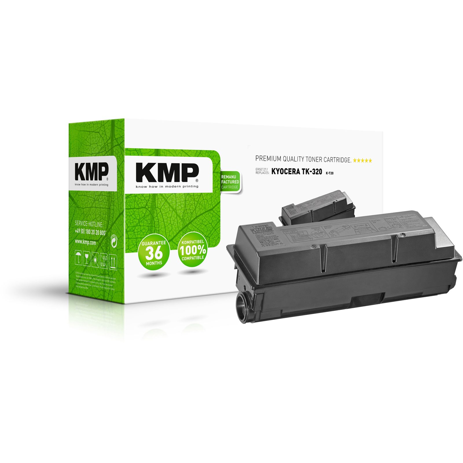 KMP K-T20 kompatibilní toner Kyocera TK320, černý