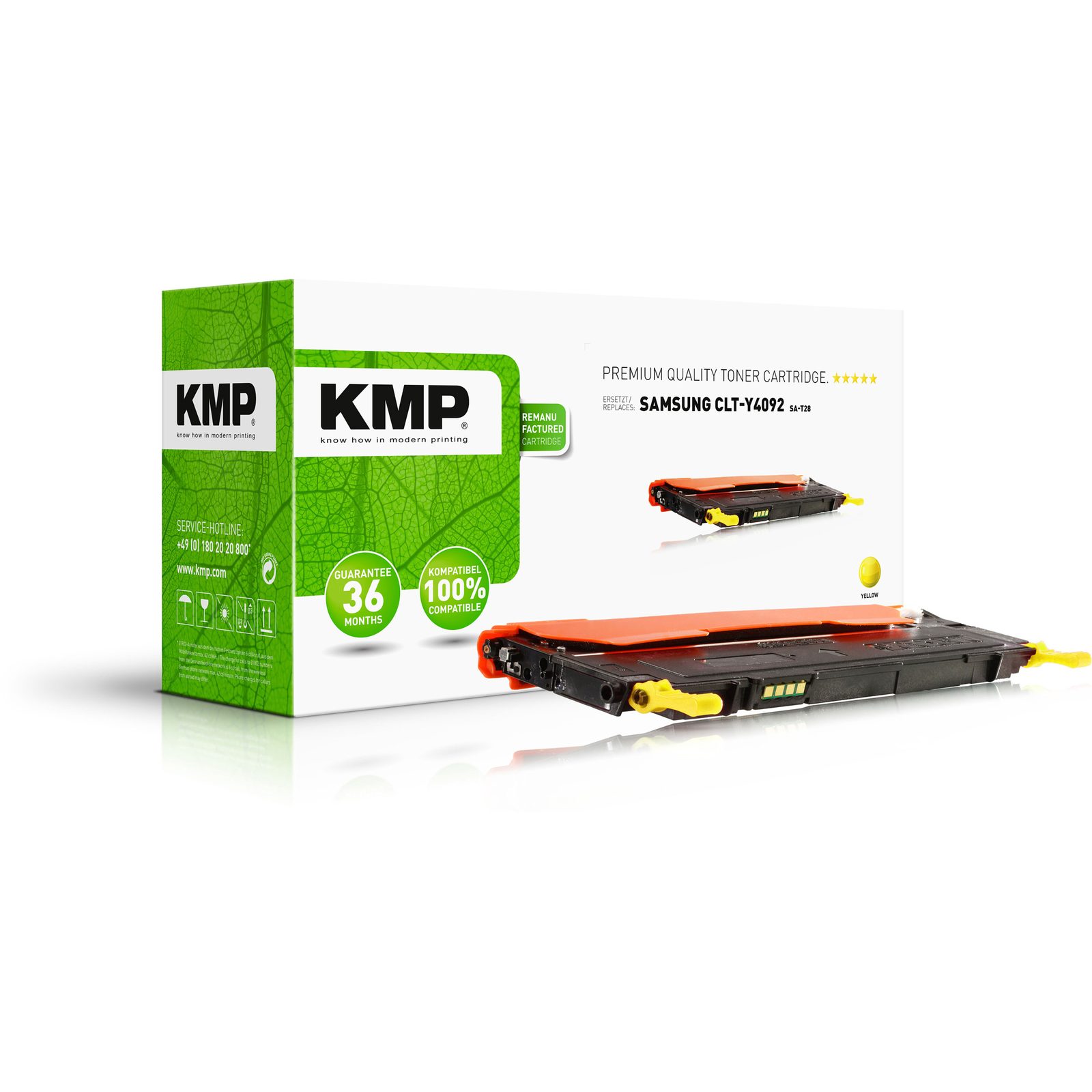 KMP SA-T28 kompatibilní toner Canon CLT-Y4092, žlutý