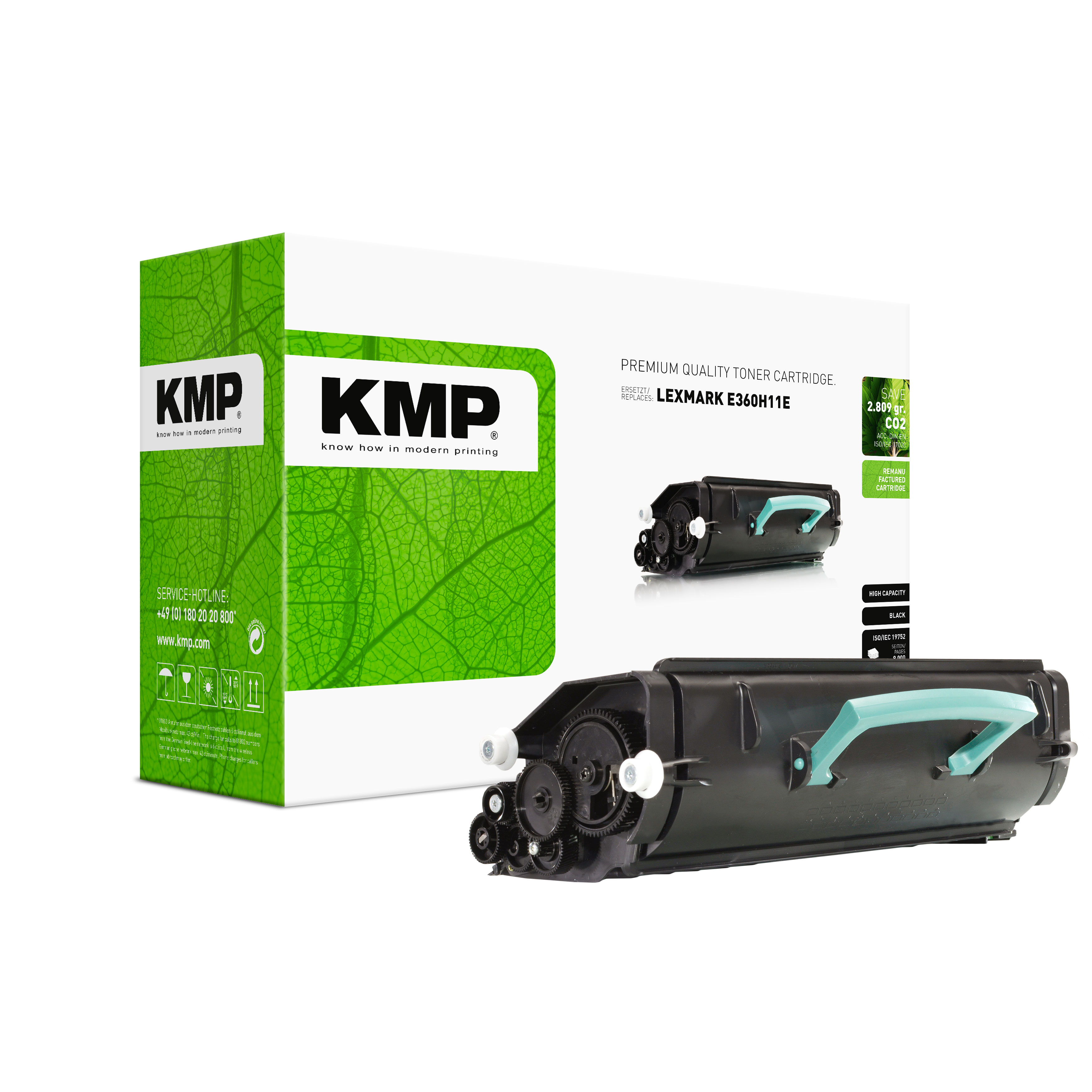 KMP L-T31 kompatibilní toner Lexmark E360H11E, černý