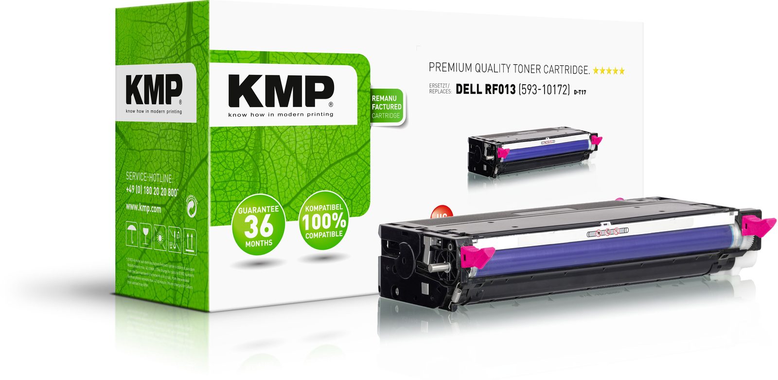 KMP D-T17 kompatibilní toner Dell RF013 (593-10172), purpurový