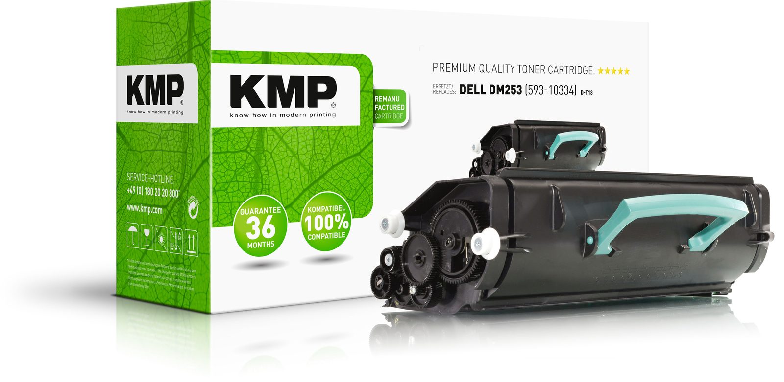 KMP D-T13 kompatibilní toner Dell DM253,(593-10334), černý
