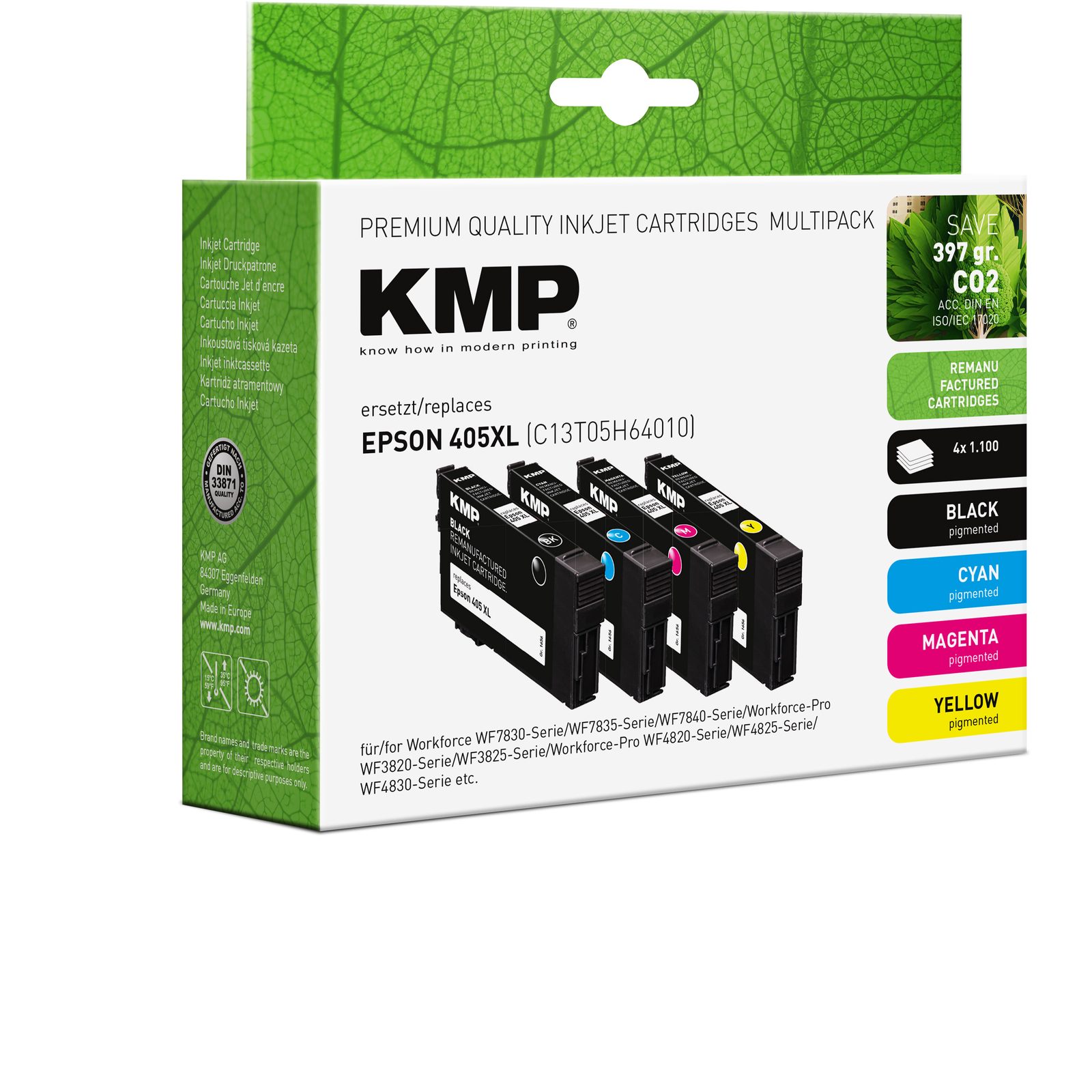 KMP E300M renovovaná inkoustová kazeta Epson C13T05H24010 (405XL), purpurová