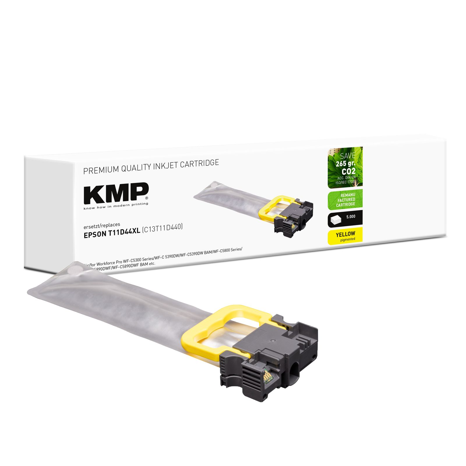 KMP E301Y renovovaná inkoustová kazeta Epson T11D44XL (C13T11D44), žlutá