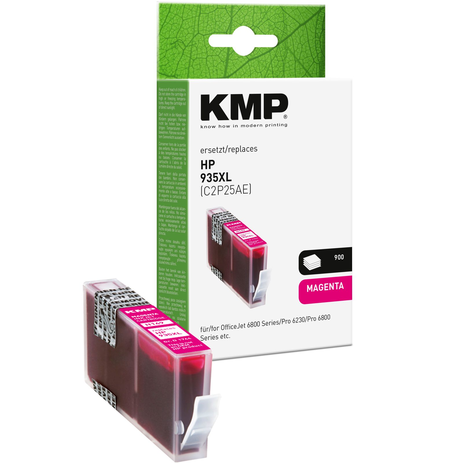 KMP H149 inkoustová kazeta inkoustová kazeta HP 935XL (C2P25AE), purpurová