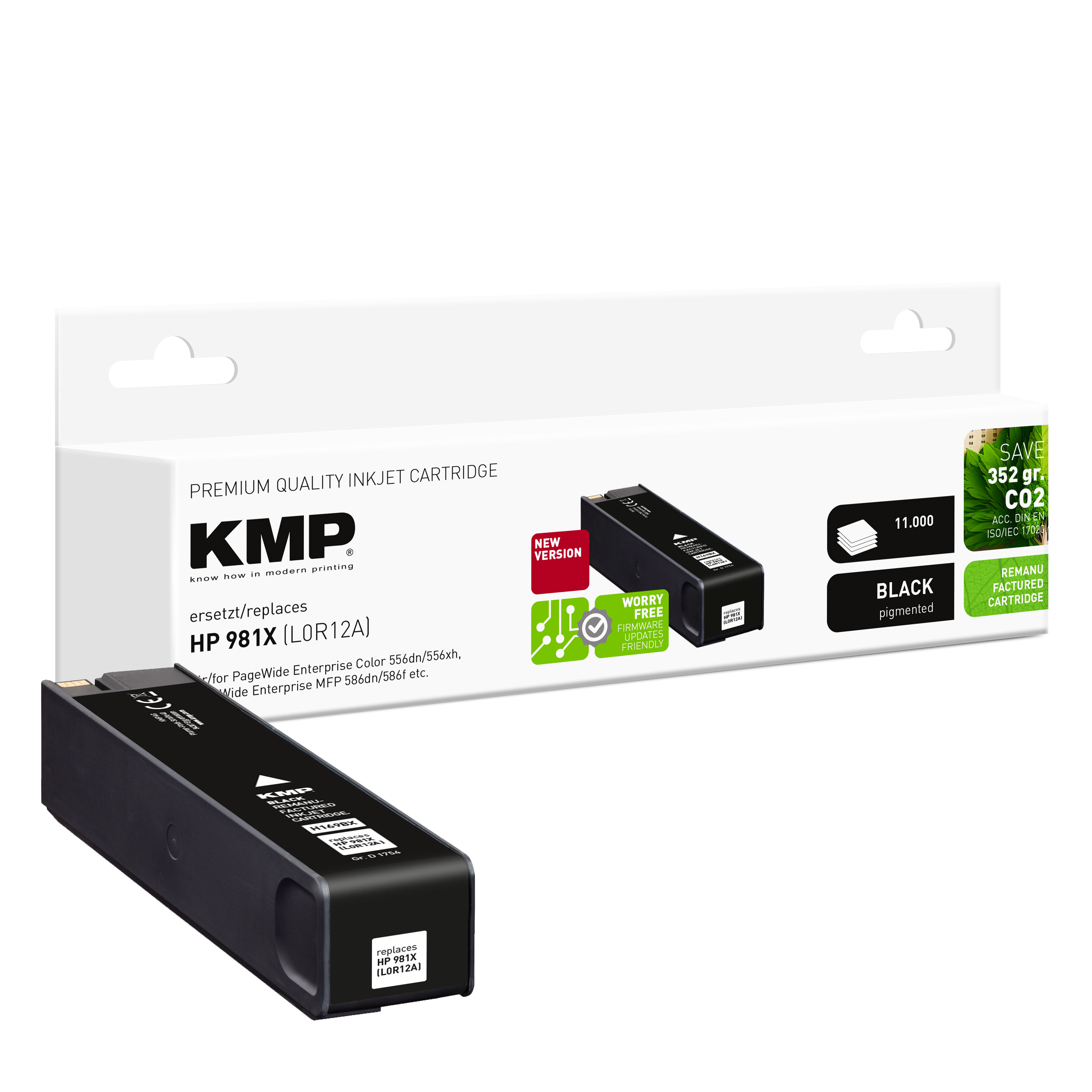 KMP H169BX inkoustová kazeta inkoustová kazeta HP 981X (L0R12A), černá