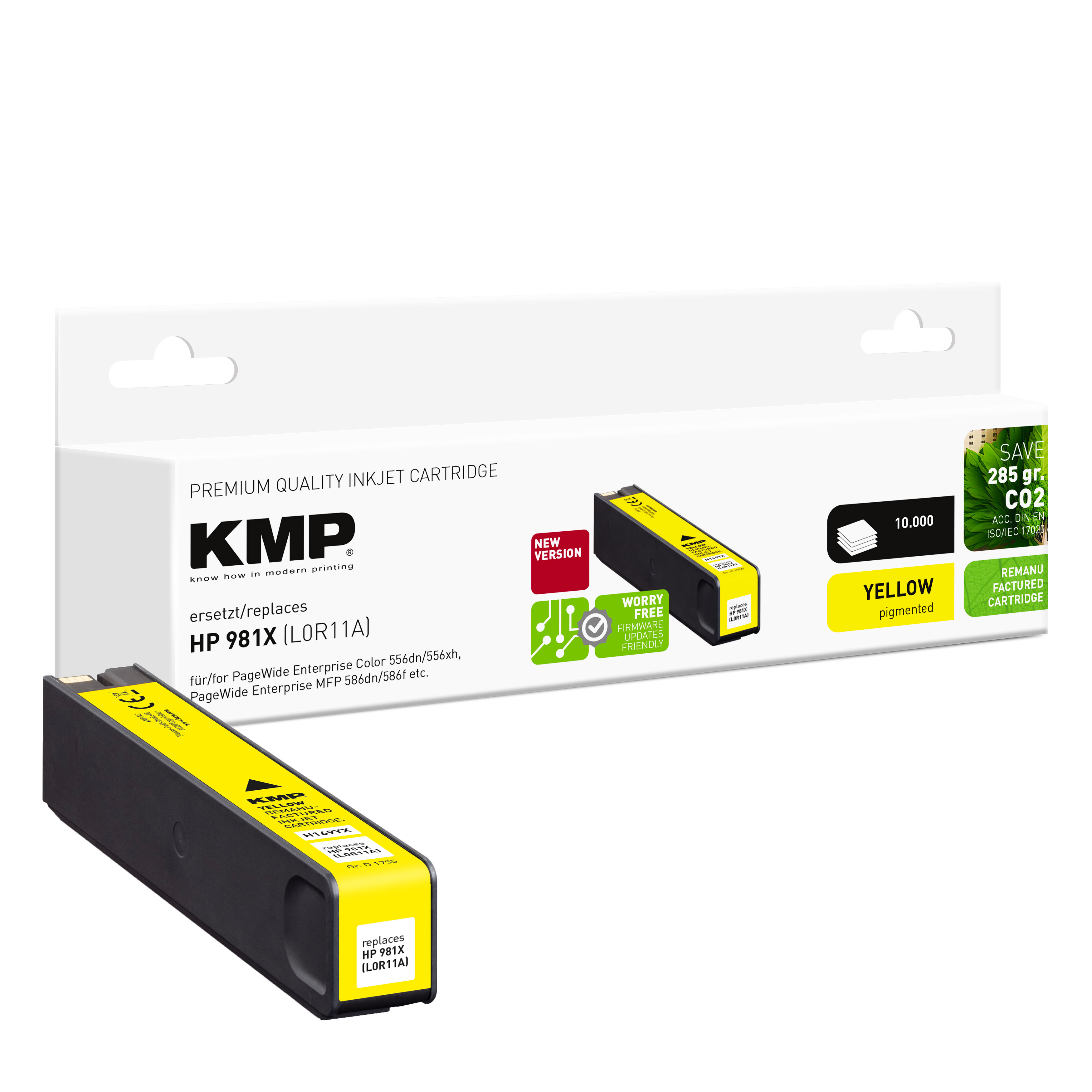 KMP H169YX inkoustová kazeta inkoustová kazeta HP 981X (L0R11A), žlutá