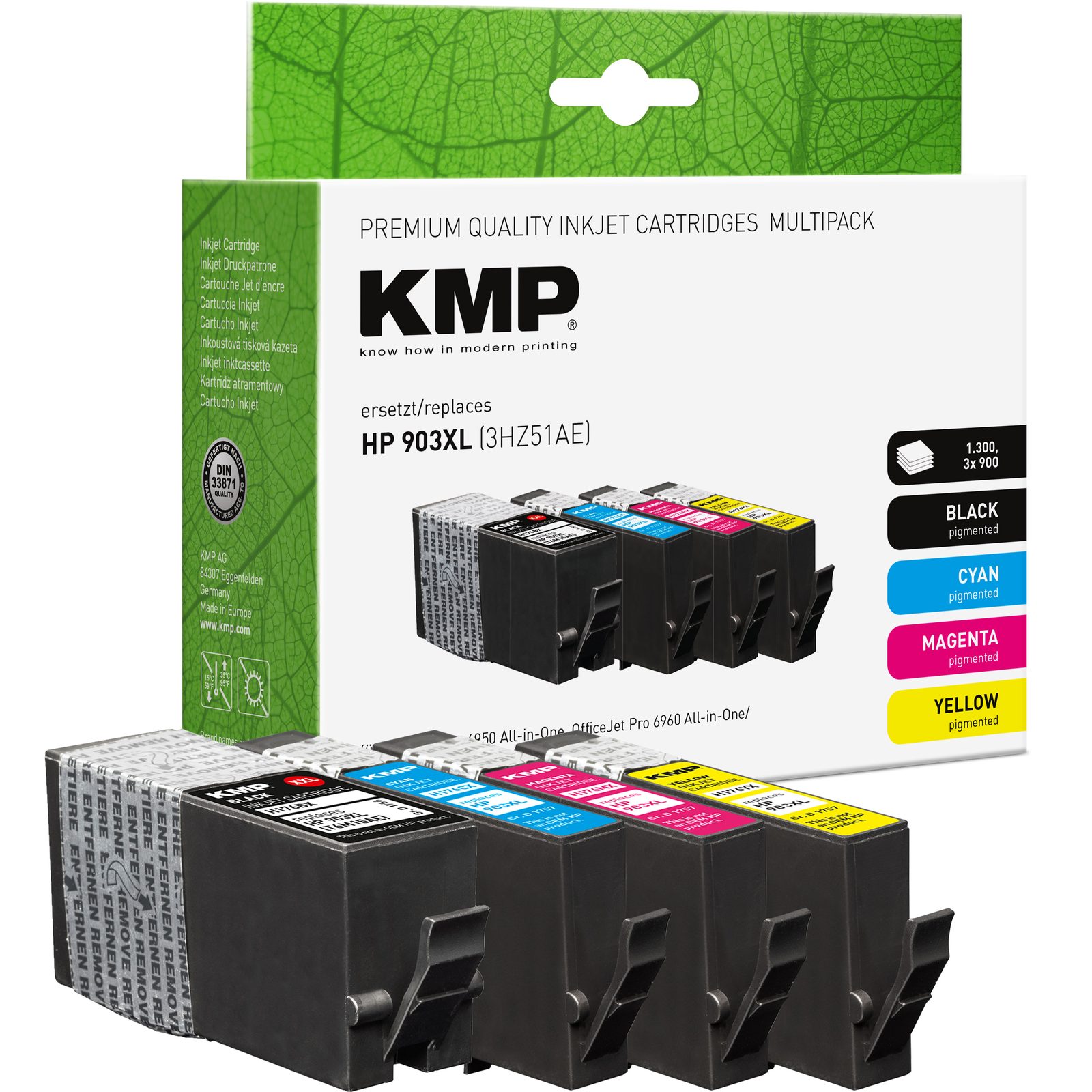 KMP H176VX inkoustová kazeta inkoustová kazeta HP 903XL (3HZ51AE), černá