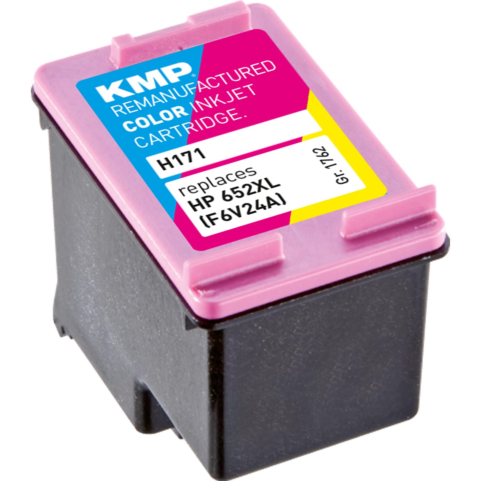KMP H171 inkoustová kazeta inkoustová kazeta HP652 (CZ110SE) / FV624AE, barevná