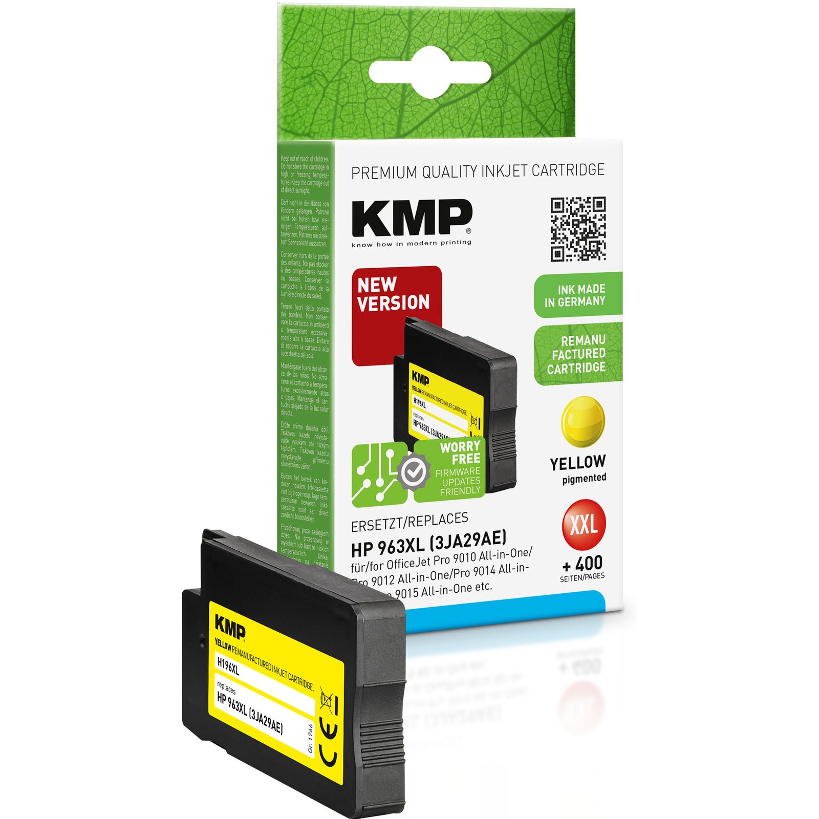 KMP H209 inkoustová kazeta inkoustová kazeta HP 963XL (3JA29AE), žlutá