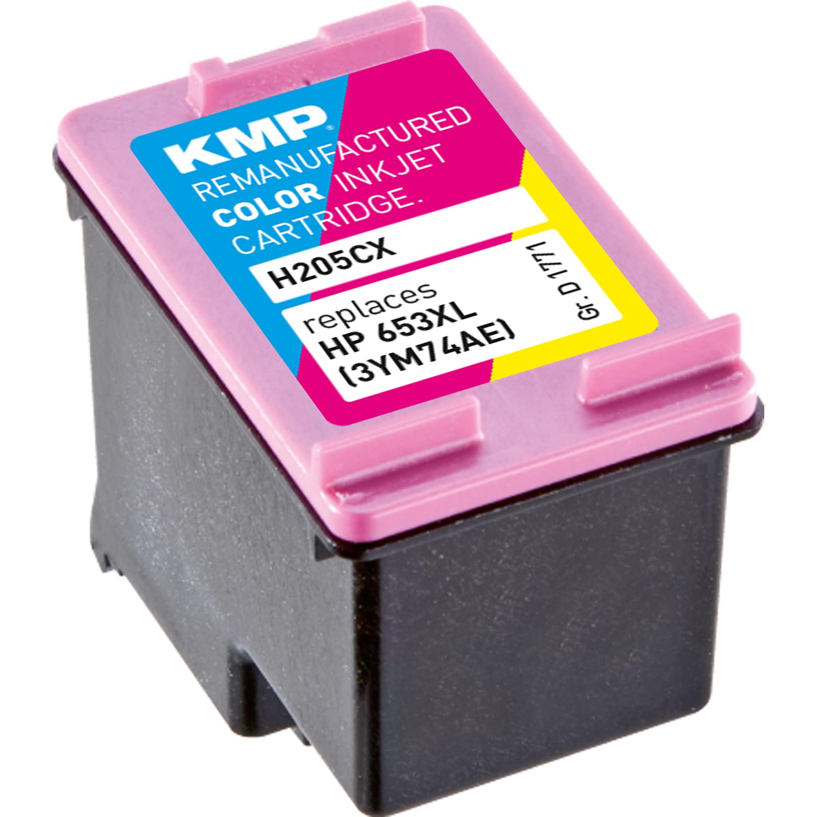 KMP H205CX inkoustová kazeta inkoustová kazeta HP653XL (3YM74AE), barevná