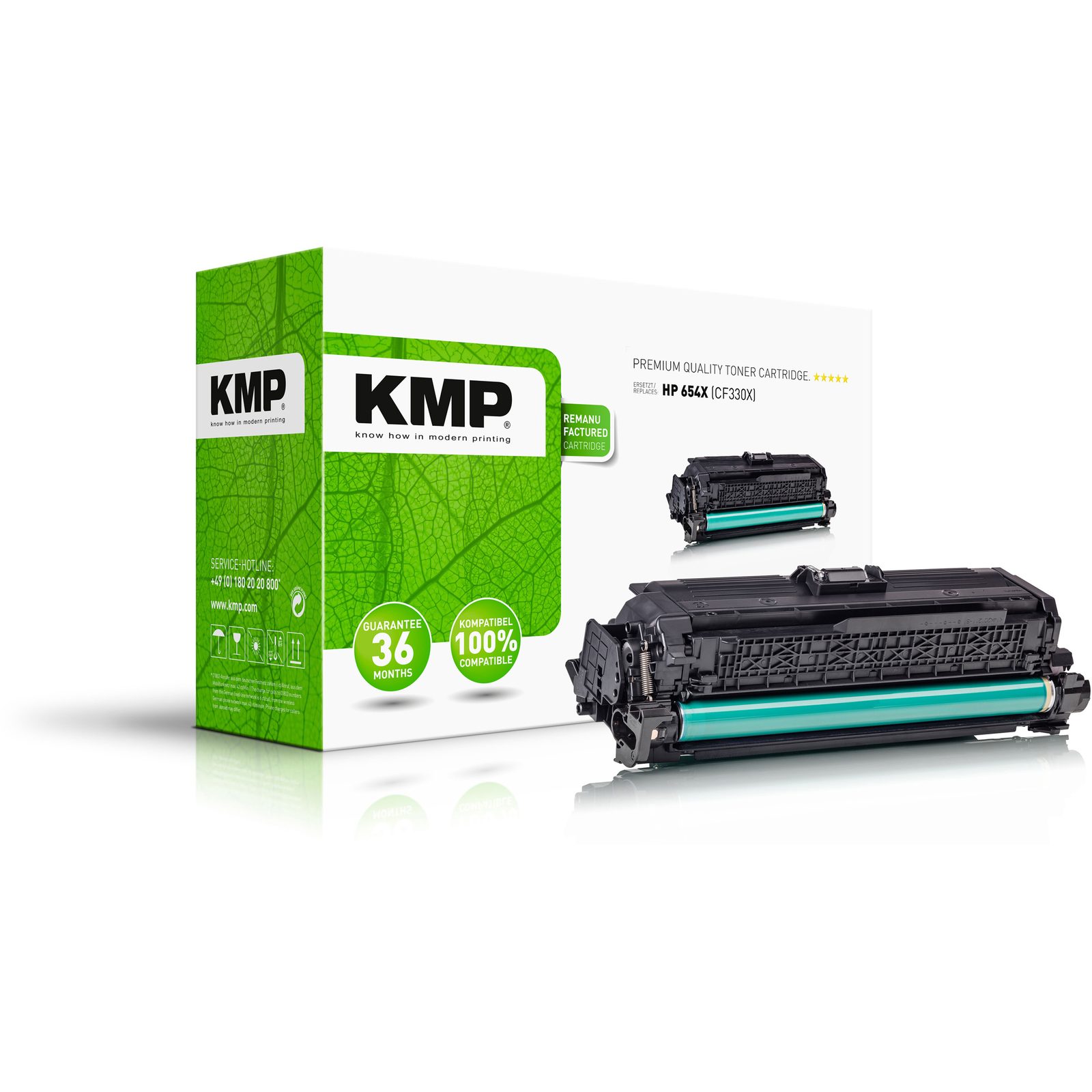 KMP H-T203 kompatibilní toner HP 654X (CF330X), černý