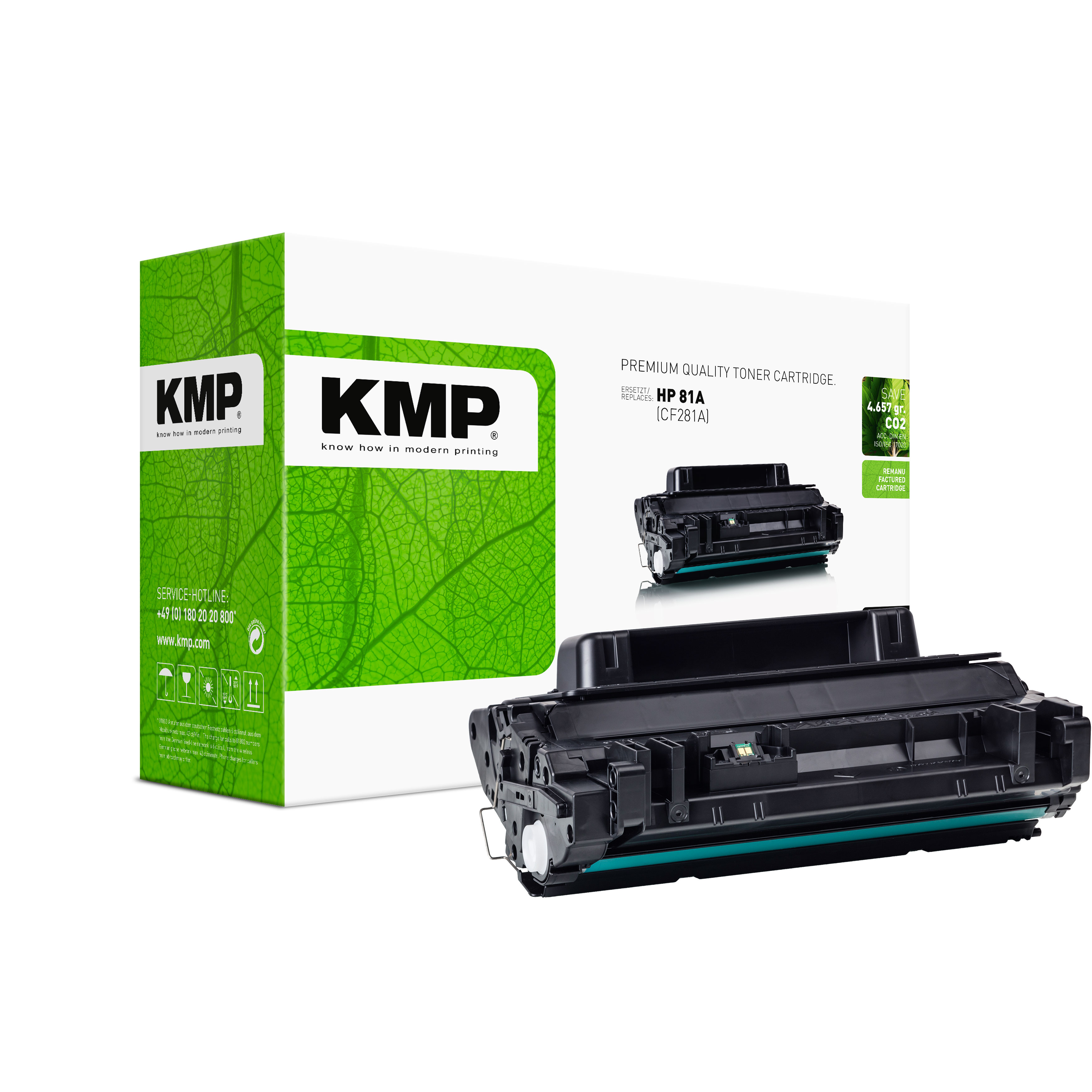 KMP H-T227 kompatibilní toner HP 81A (CF281A), černý