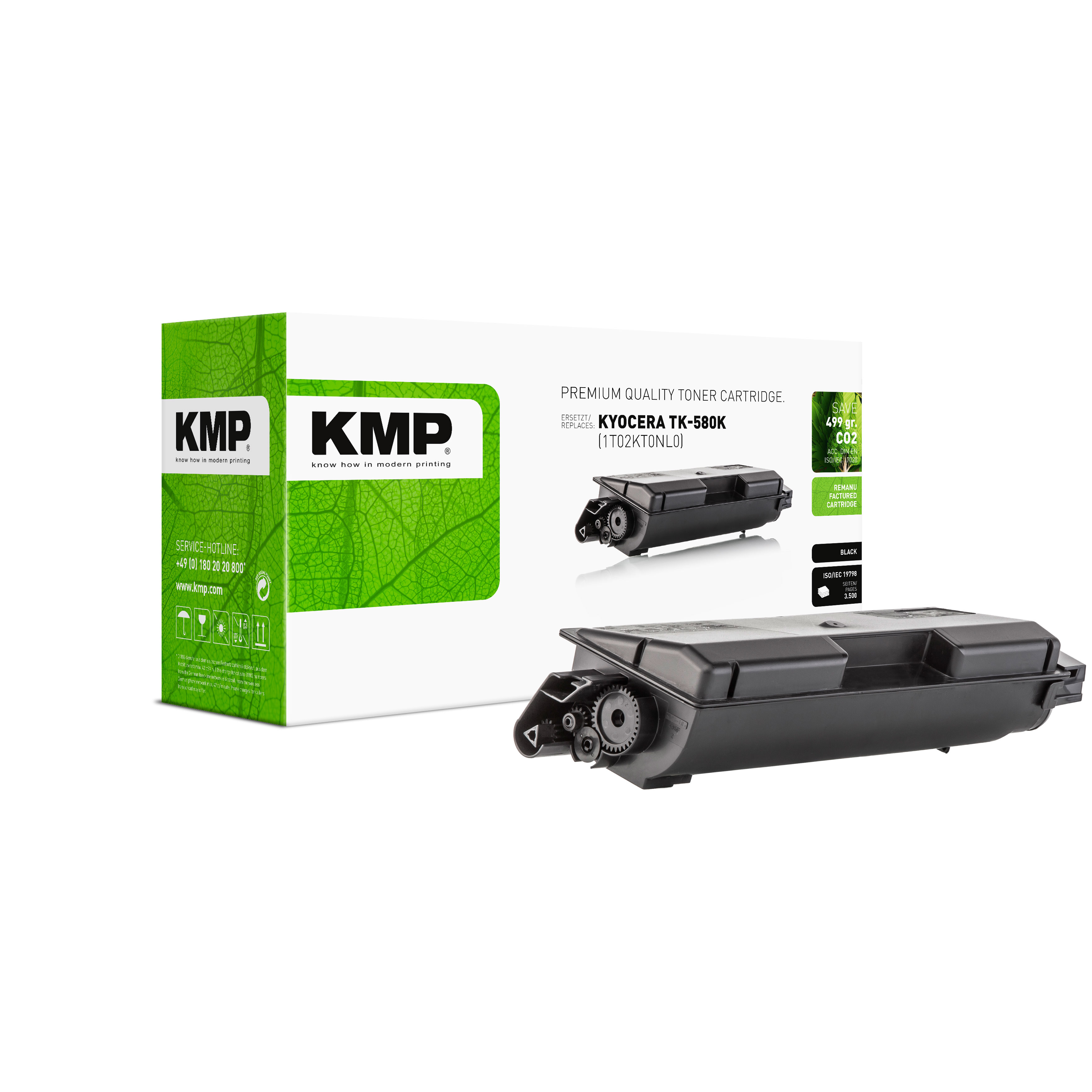 KMP K-T48 kompatibilní toner Kyocera TK580K, černý