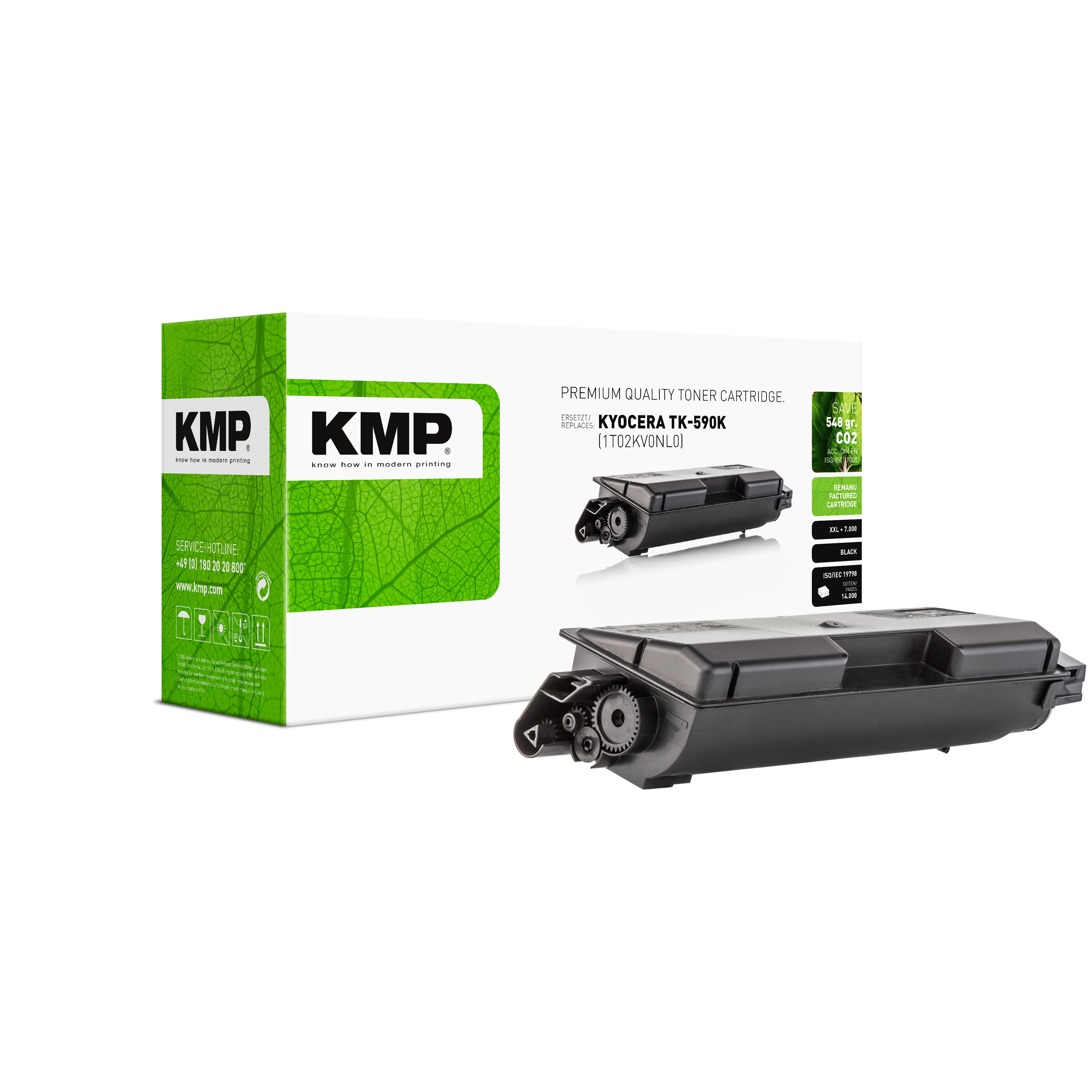 KMP K-T52 kompatibilní toner Kyocera TK590K, černý