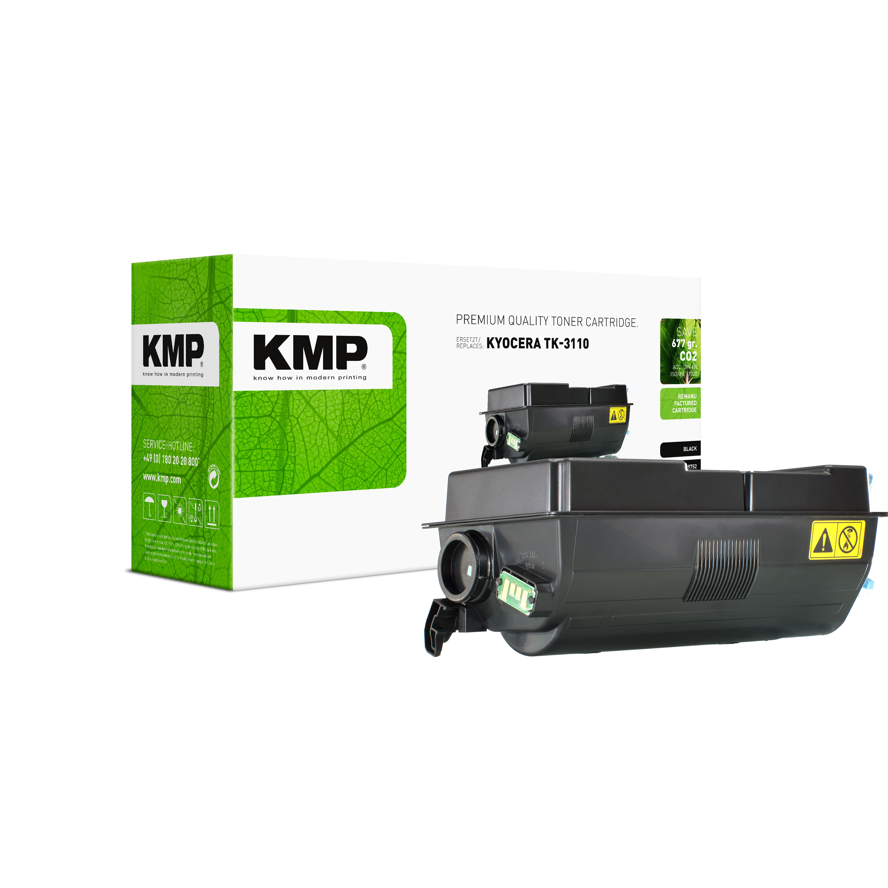 KMP K-T62 kompatibilní toner Kyocera TK3110, černý