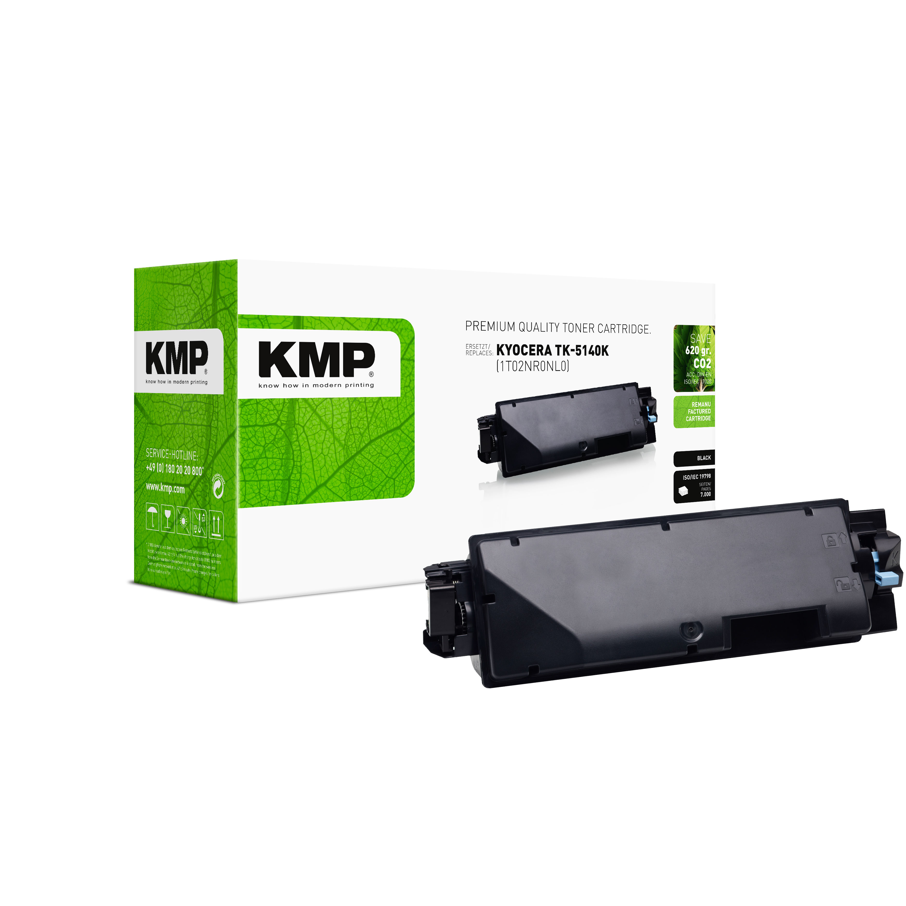 KMP K-T75B kompatibilní toner Kyocera TK5140, černý