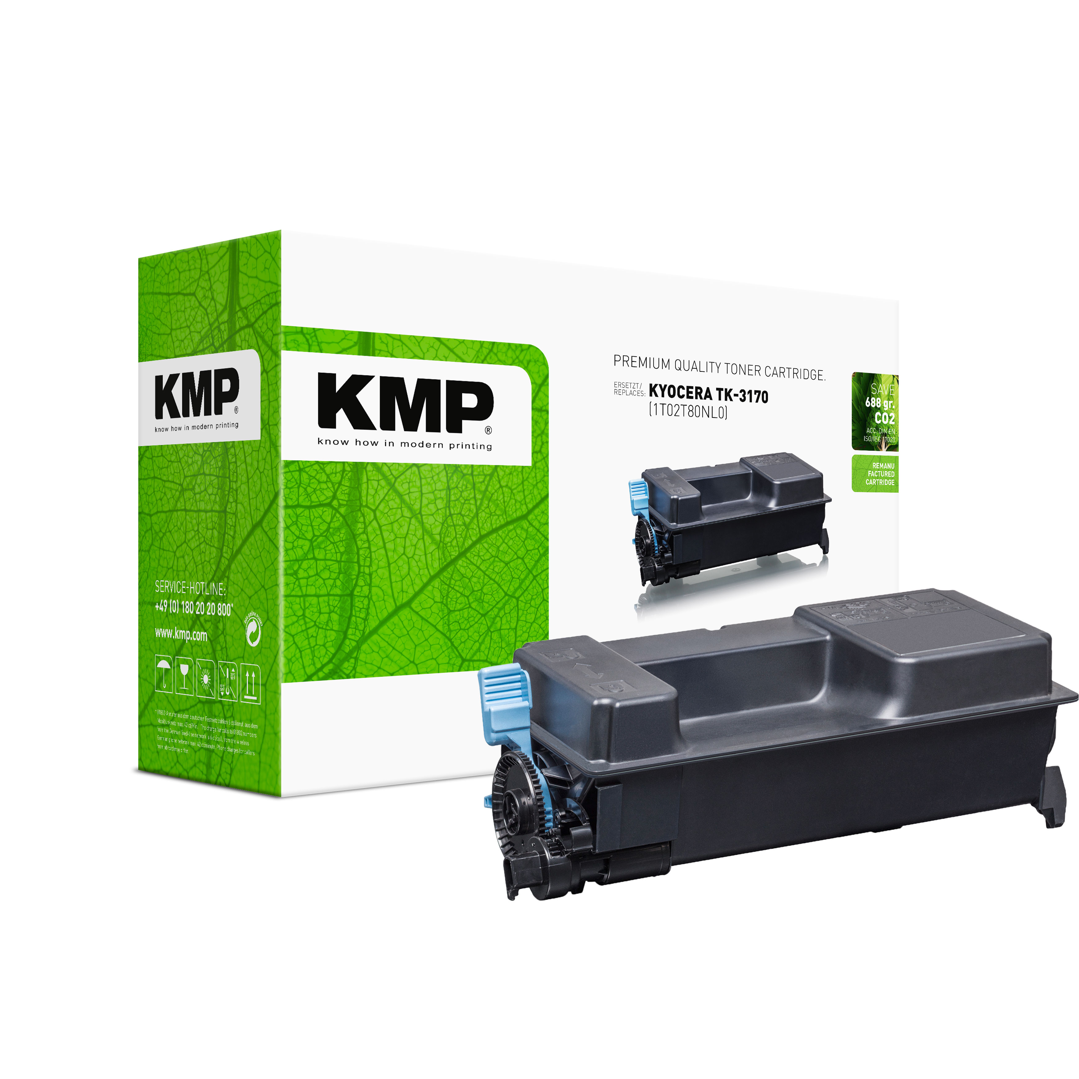 KMP K-T81 kompatibilní toner Kyocera TK-3170 (1T02T80NL0), černý