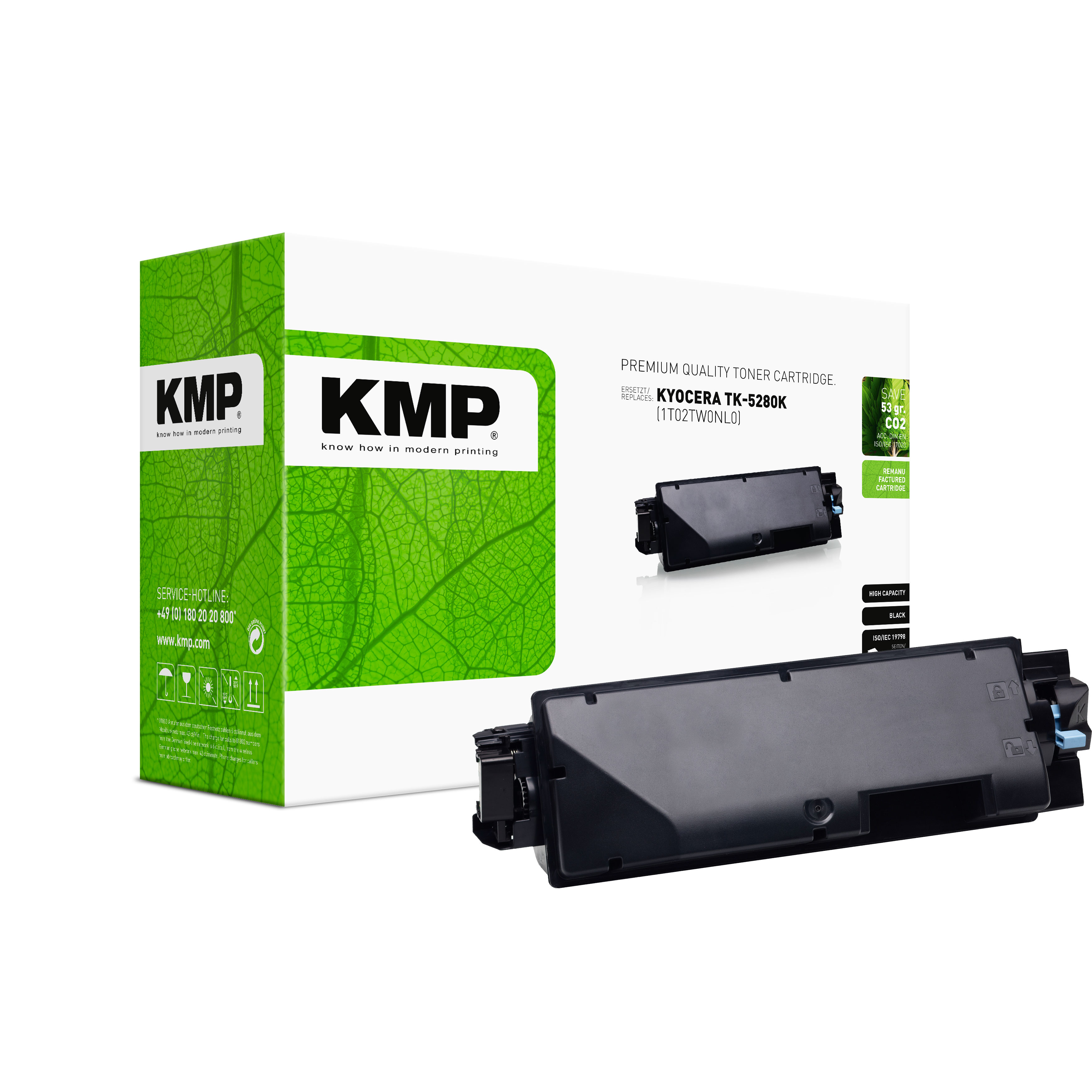KMP K-T89 kompatibilní toner Kyocera TK-5280K (1T02TW0NL0), černý