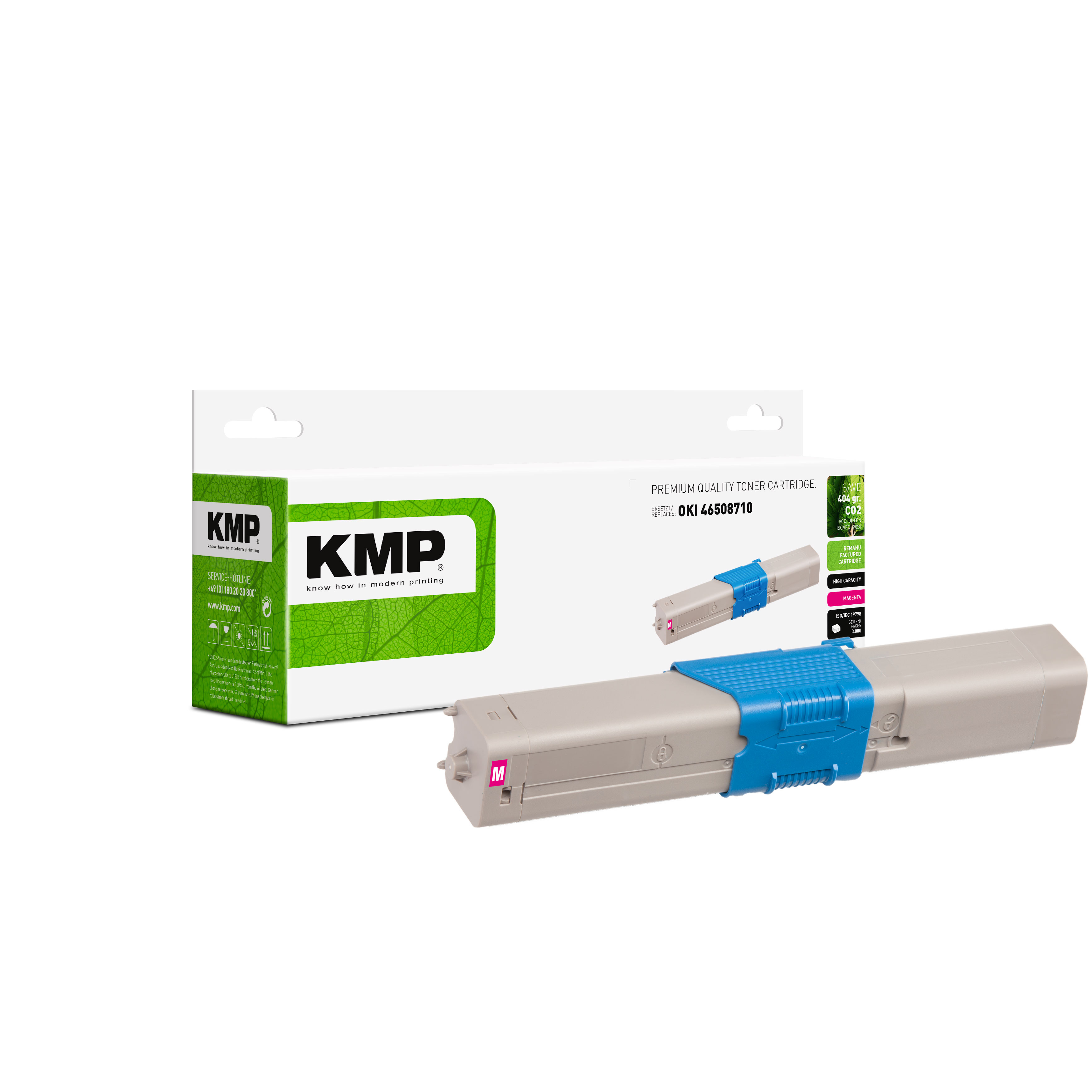 KMP O-T58X kompatibilní toner OKI 46508710, purpurový
