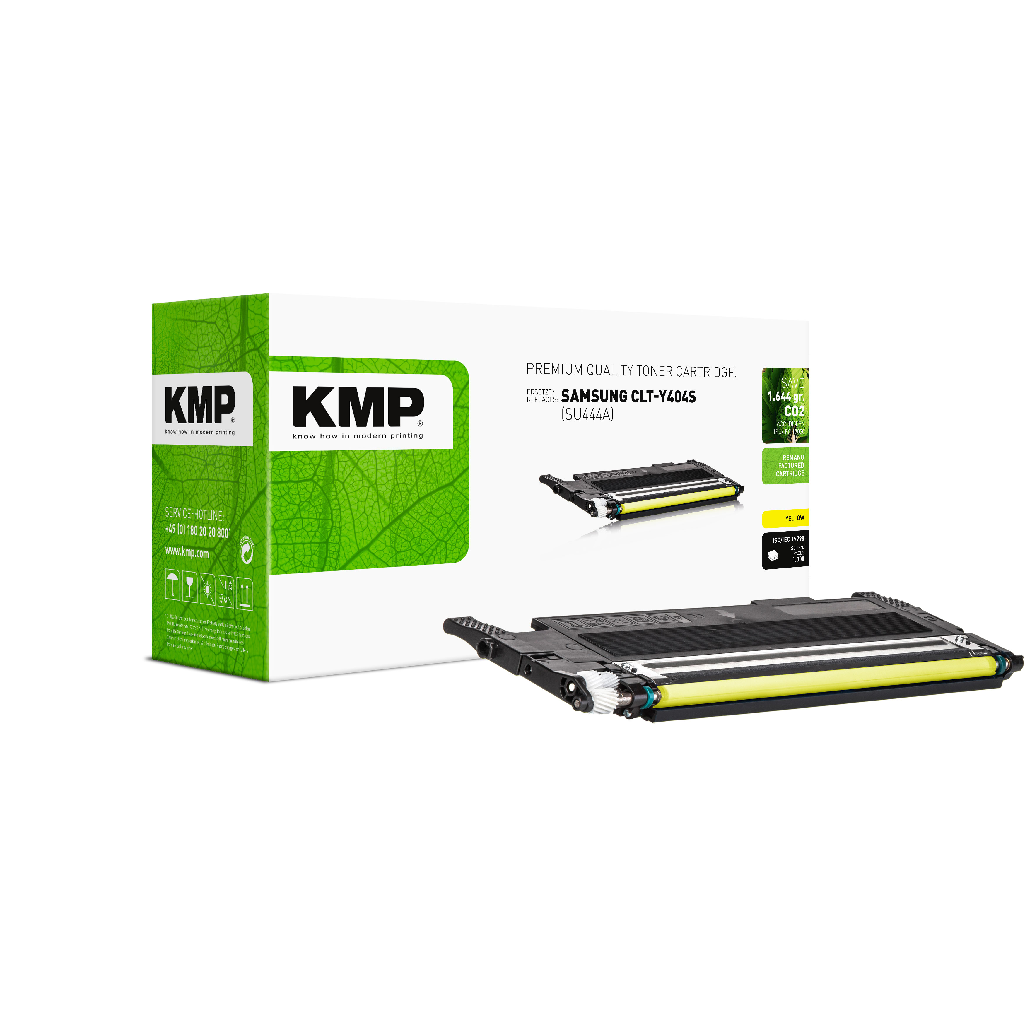 KMP SA-T92 renovovaný toner Samsung CLT-Y404S/ELS SU444A, žlutý
