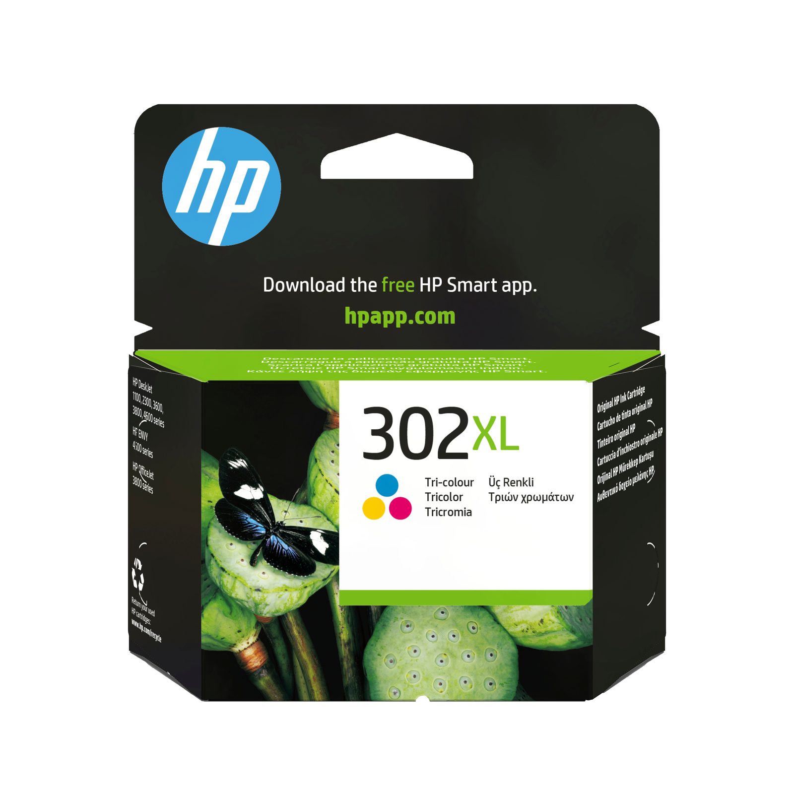 Originální inkoustová kazeta HP 302XL / F6U67AE, barevná